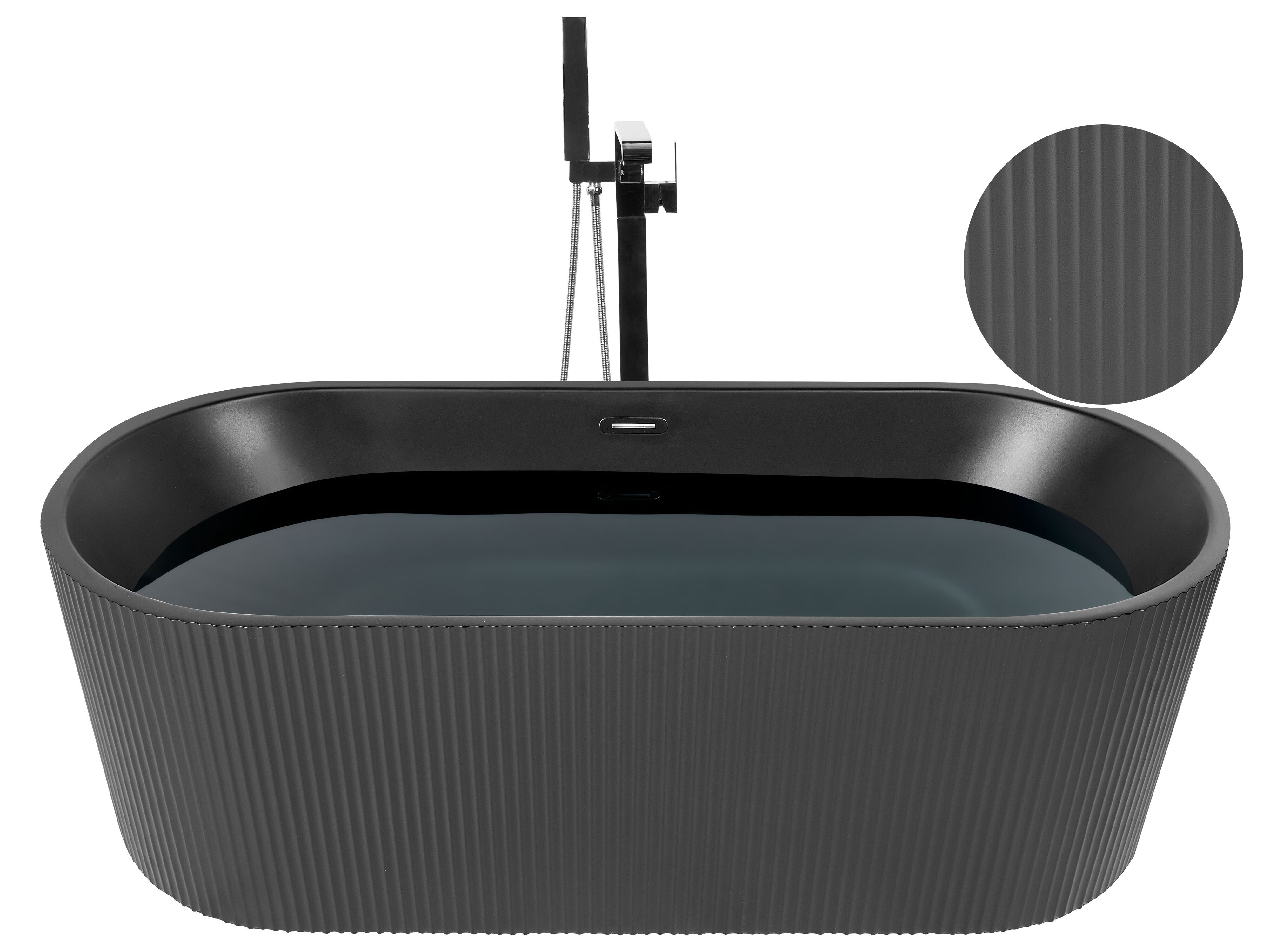 Freestanding Bathtub GOCTA 1690 x 800 mm Black