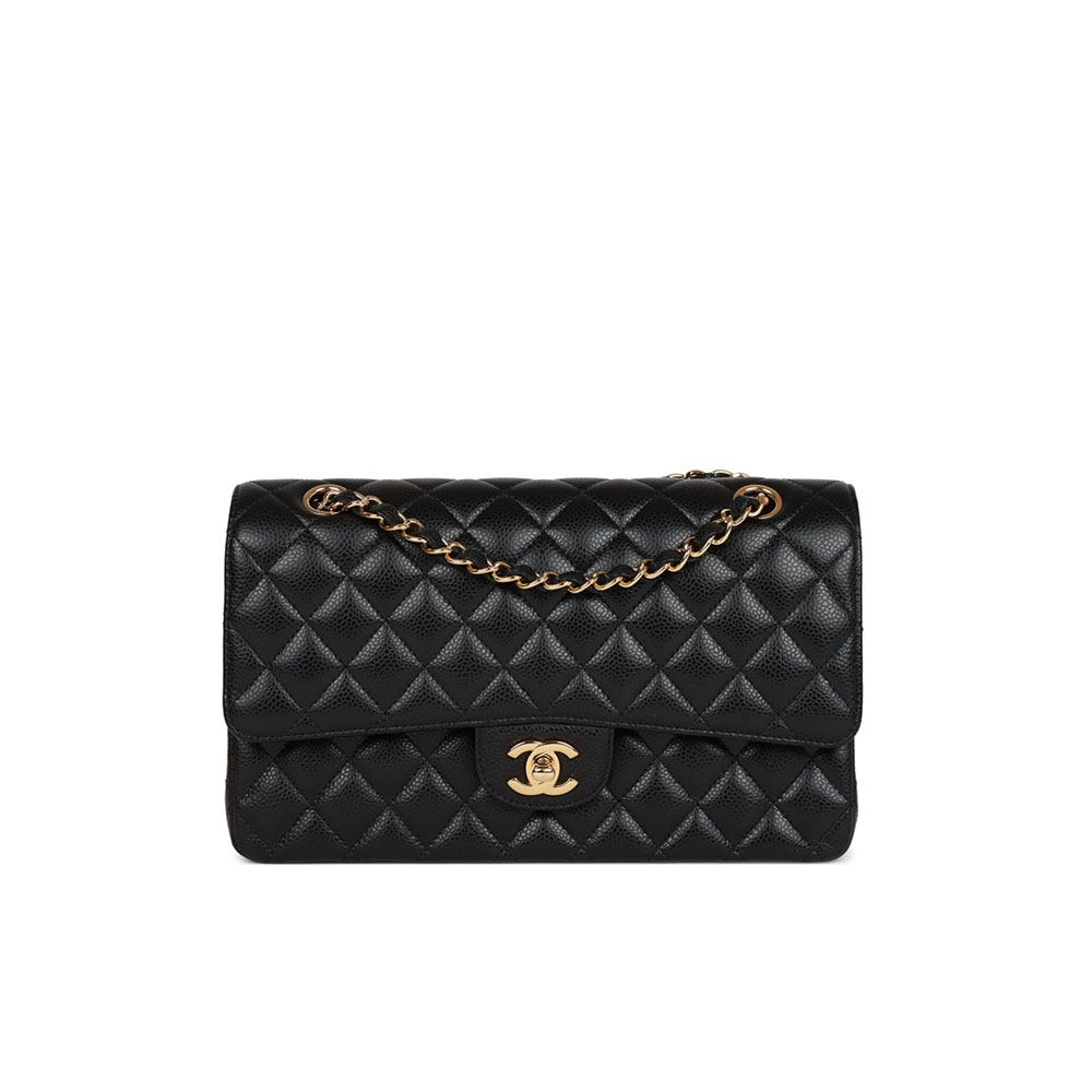 Chanel Caviar CF Medium 25CM(Replica)1:1High-quality replica