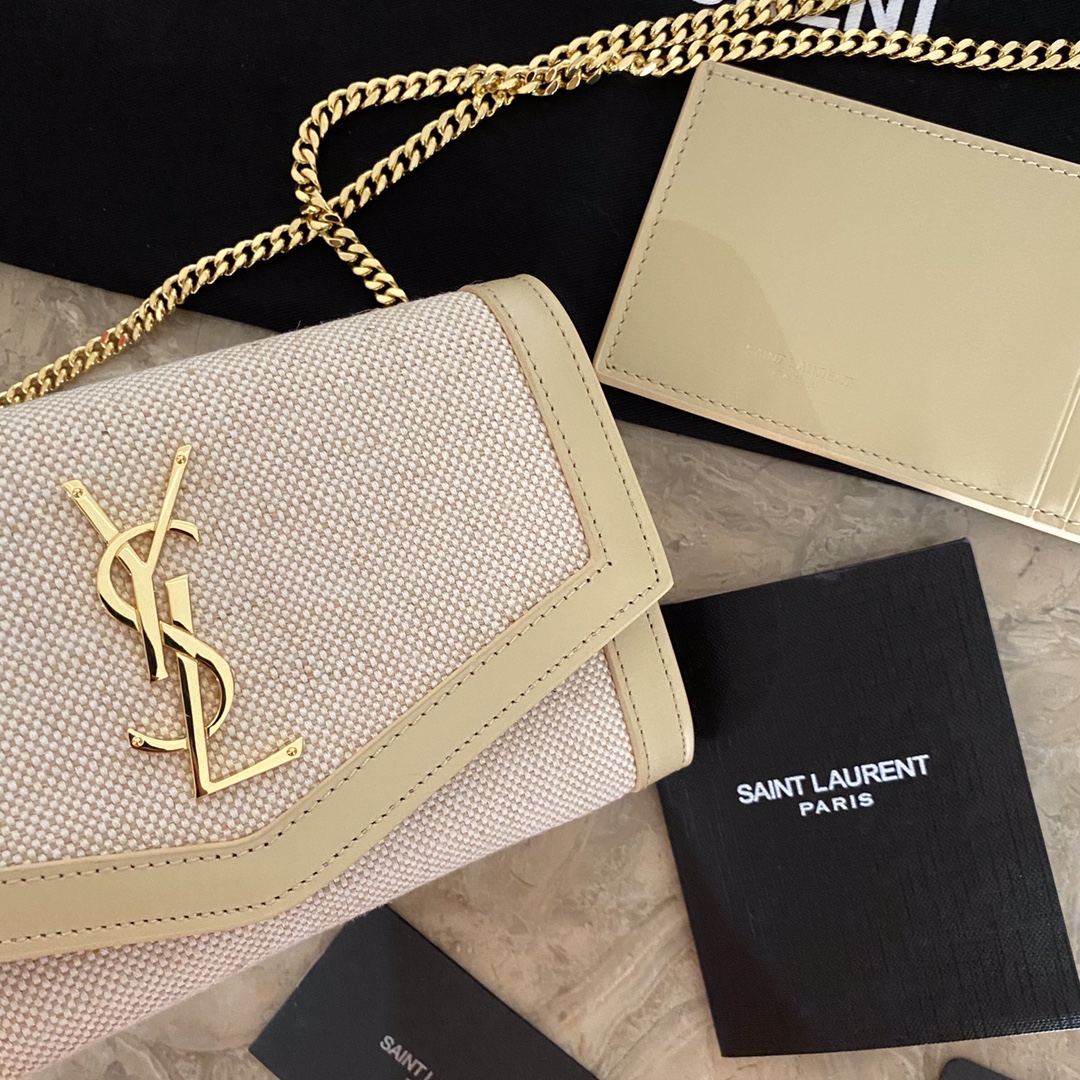 UPTOWN POUCH IN CANVAS AND SMOOTH LEATHER1:1High-quality replica