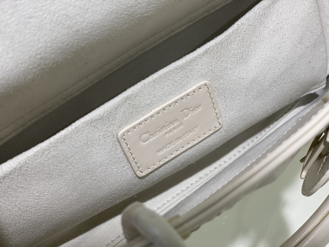 Medium Lady D-joy Bag White/Grey/Beige/Black For Women 10in/26cm M0540ONGE_M0301:1High-quality replica
