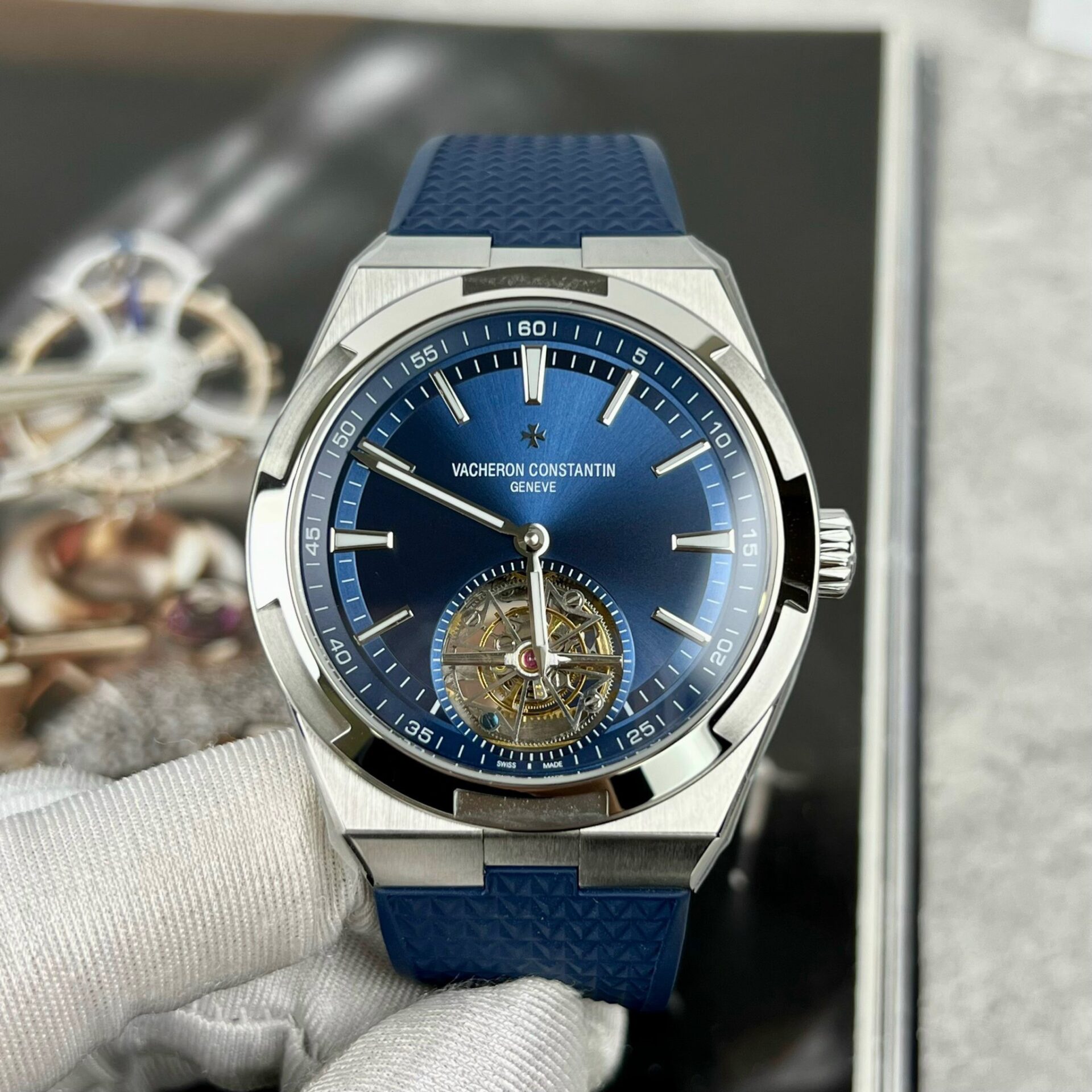 Vacheron Constantin 6000V Replica 1:1 Watch Blue 42.5mm - Top club