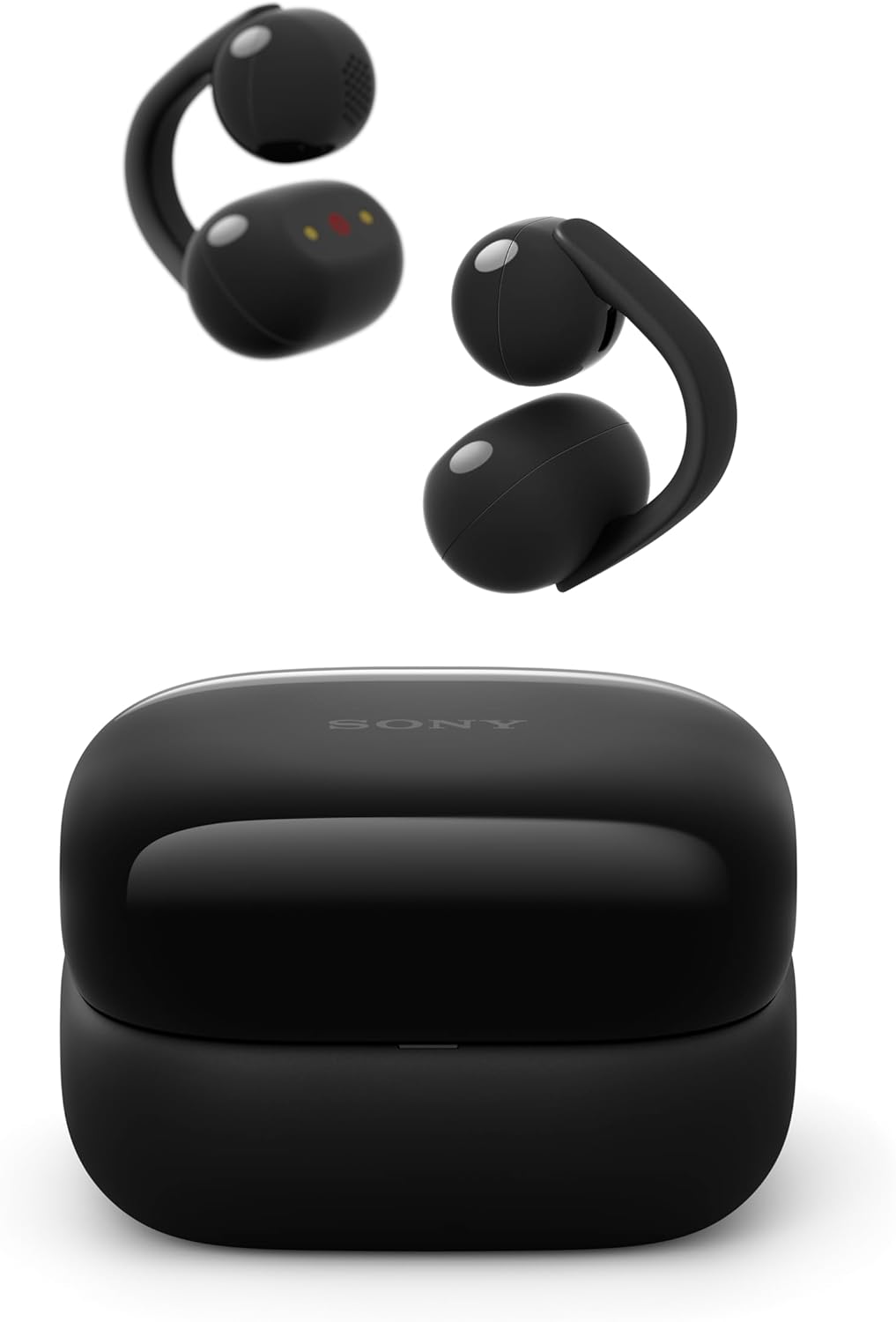 Sony LinkBuds Clip Open-Ear Truly Wireless Earbuds  Comfortable & Secure Fit  Lightweight Clip-On Design  Touch Controls  Ambient Sound Awareness  Water Resistant  Up to 37 Hrs of Playback  Black