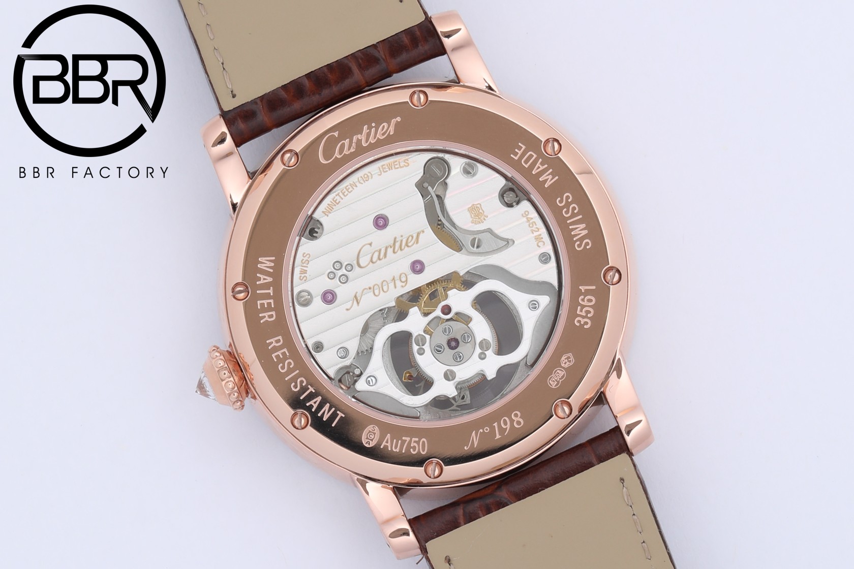CARTER ROTONDE DE ROMA - Reference - HPI00593 - Cartier One Piece Tourbillon - Pink Gold(1:1 replica) - Top club