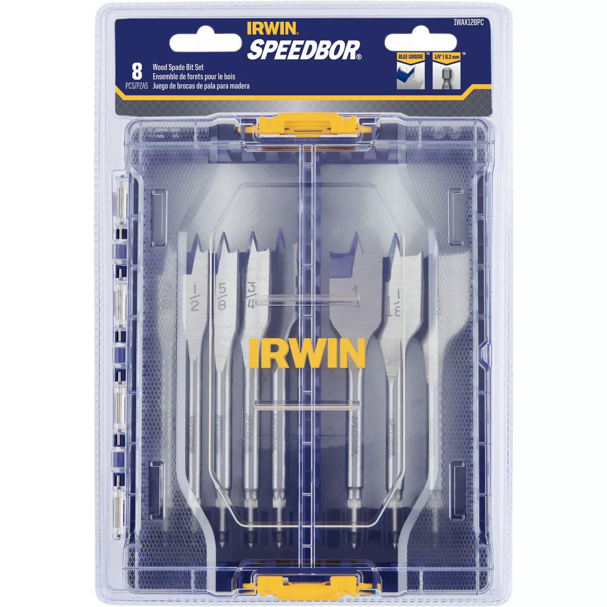 Irwin Speedbor 8-Piece Spade Bit Set