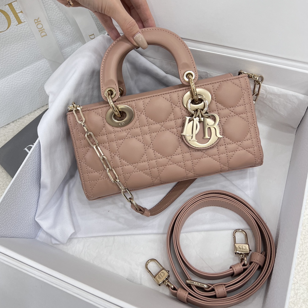 Dior Medium Lady D-Joy Bag Pink For Women 8,7in/22cm1:1High-quality replica