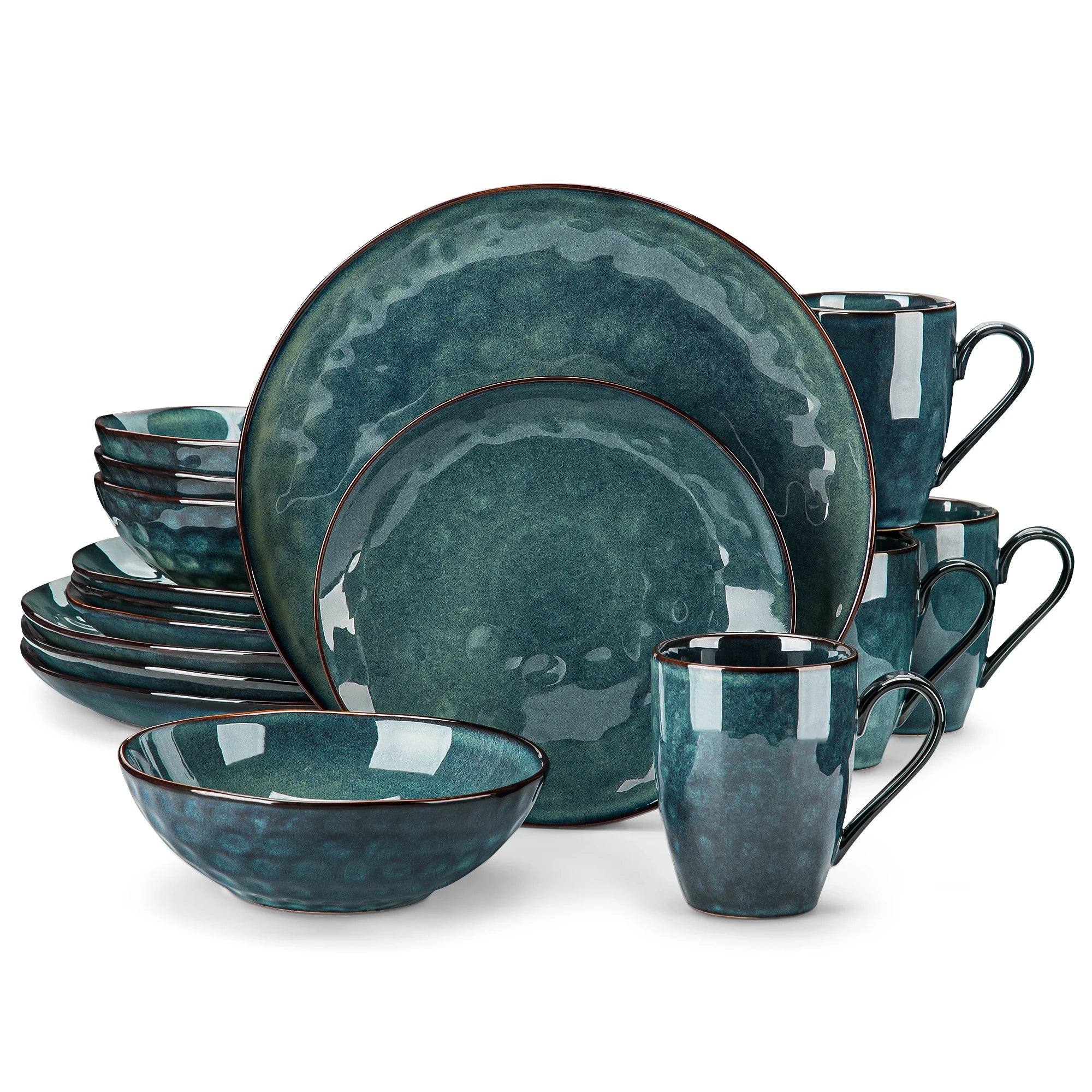 VibrantStar | Groene & Rode Ovenbestendige Glazuur Set