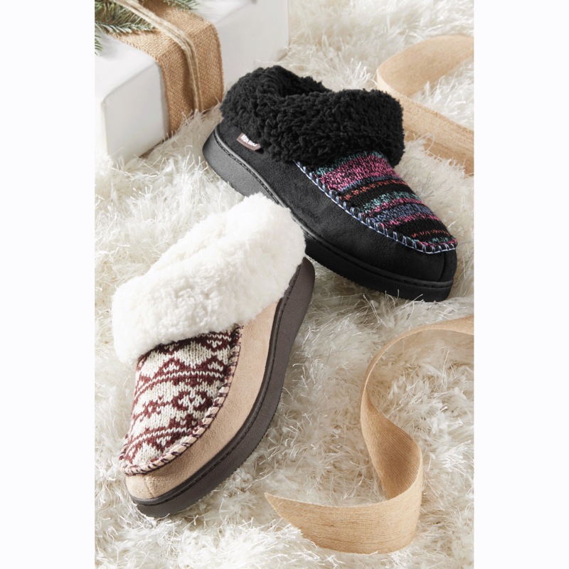 MUK LUKS Minerva Slipper - MIDNIGHT VELVET CATALOG