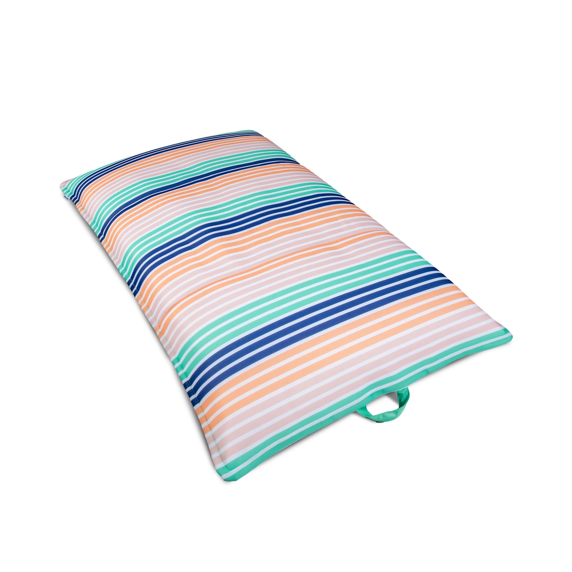 Big Joe Lagoon Lounger No Inflation Needed Pool Float, Americana Nautical Stripe Double Sided Mesh, Quick Draining Fabric, 5 feet Giant - Image 63
