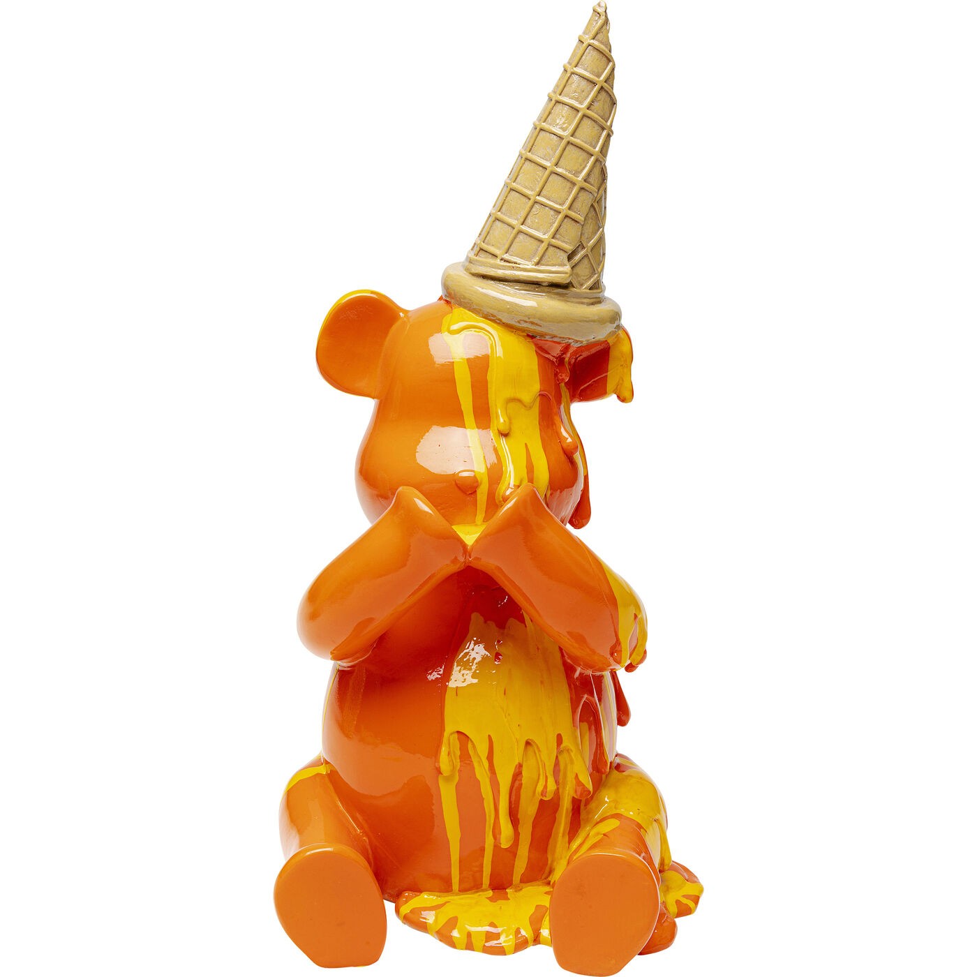 Woonaccessoires beer zittend ijs oranje Kare Design