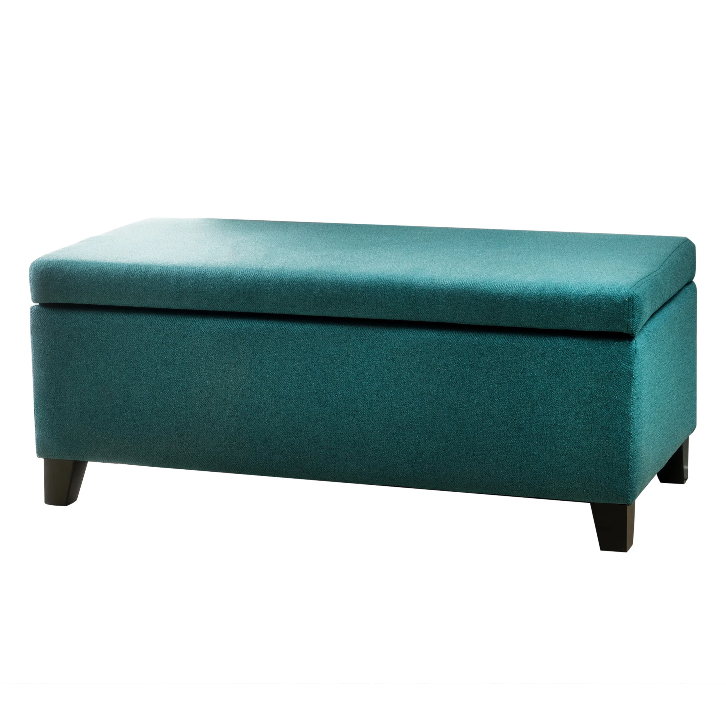 Noble House Hampton Contemporary Fabric Upholstered Storage Ottoman, White and Blue Floral - Image 62
