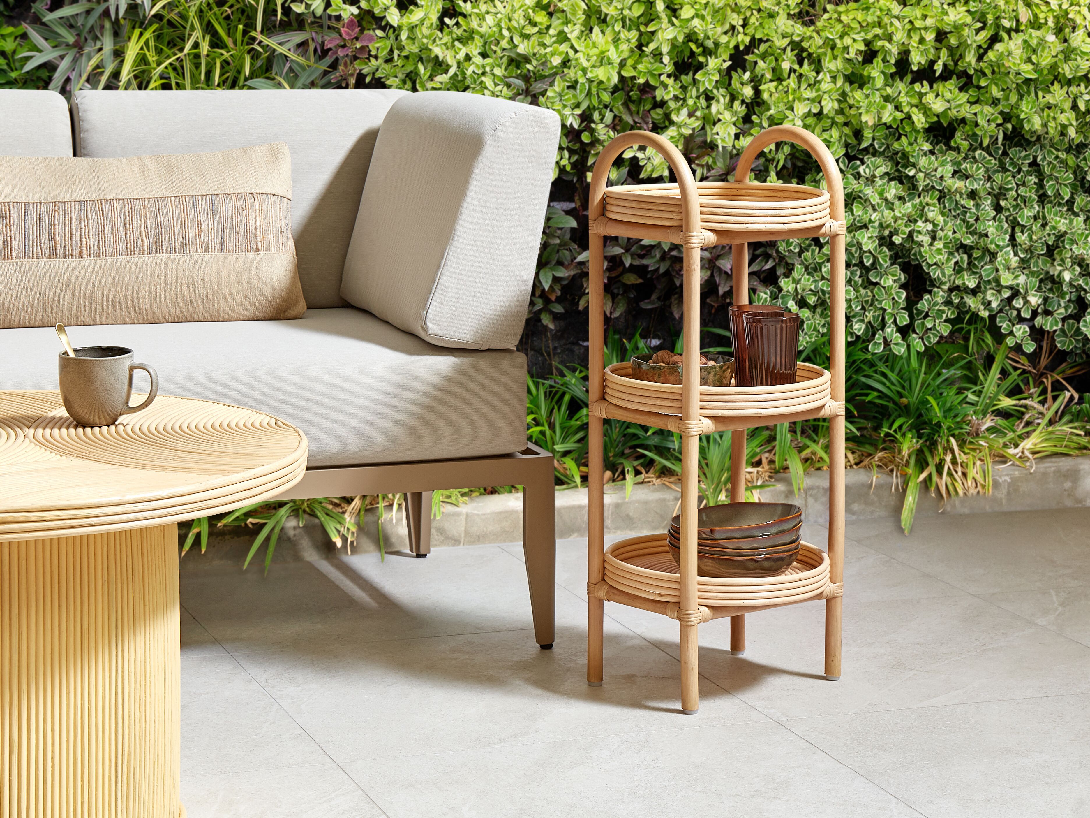 Side Table TROOLIE Rattan Natural