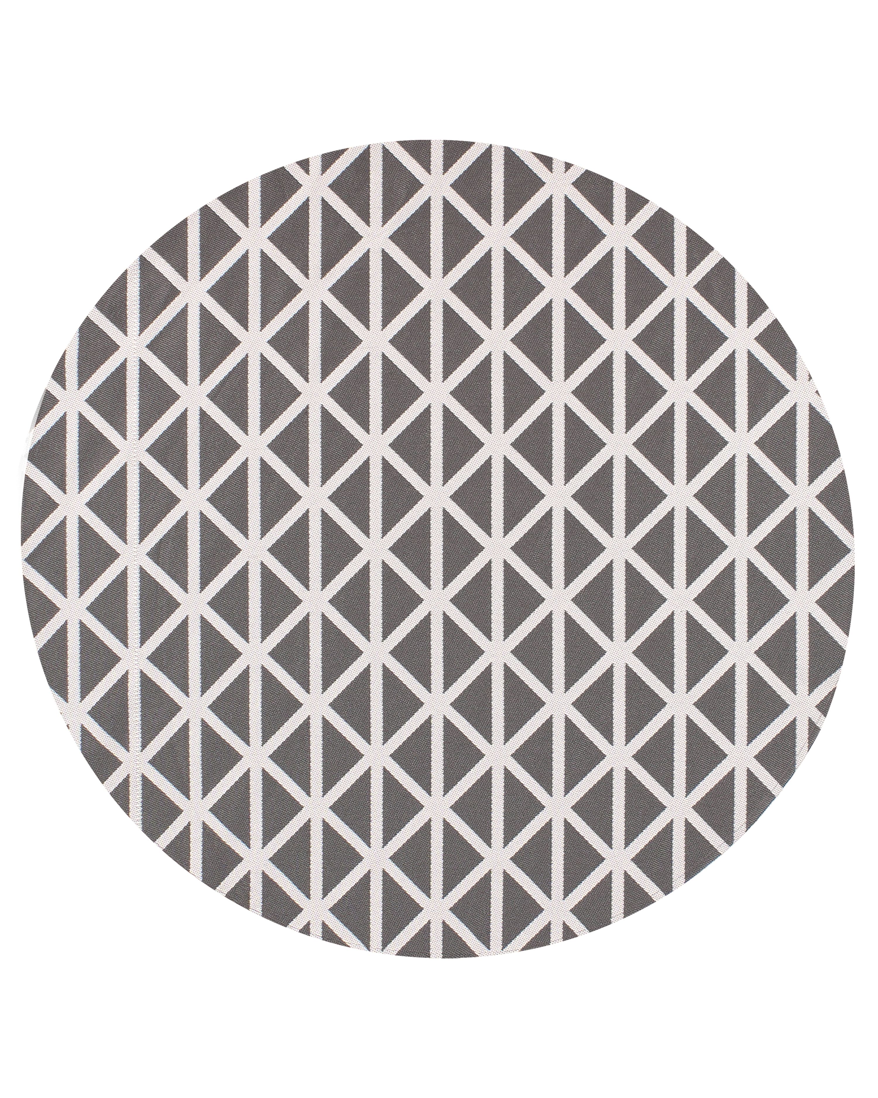 Outdoor Rug PANAJI Grey ø 120 cm
