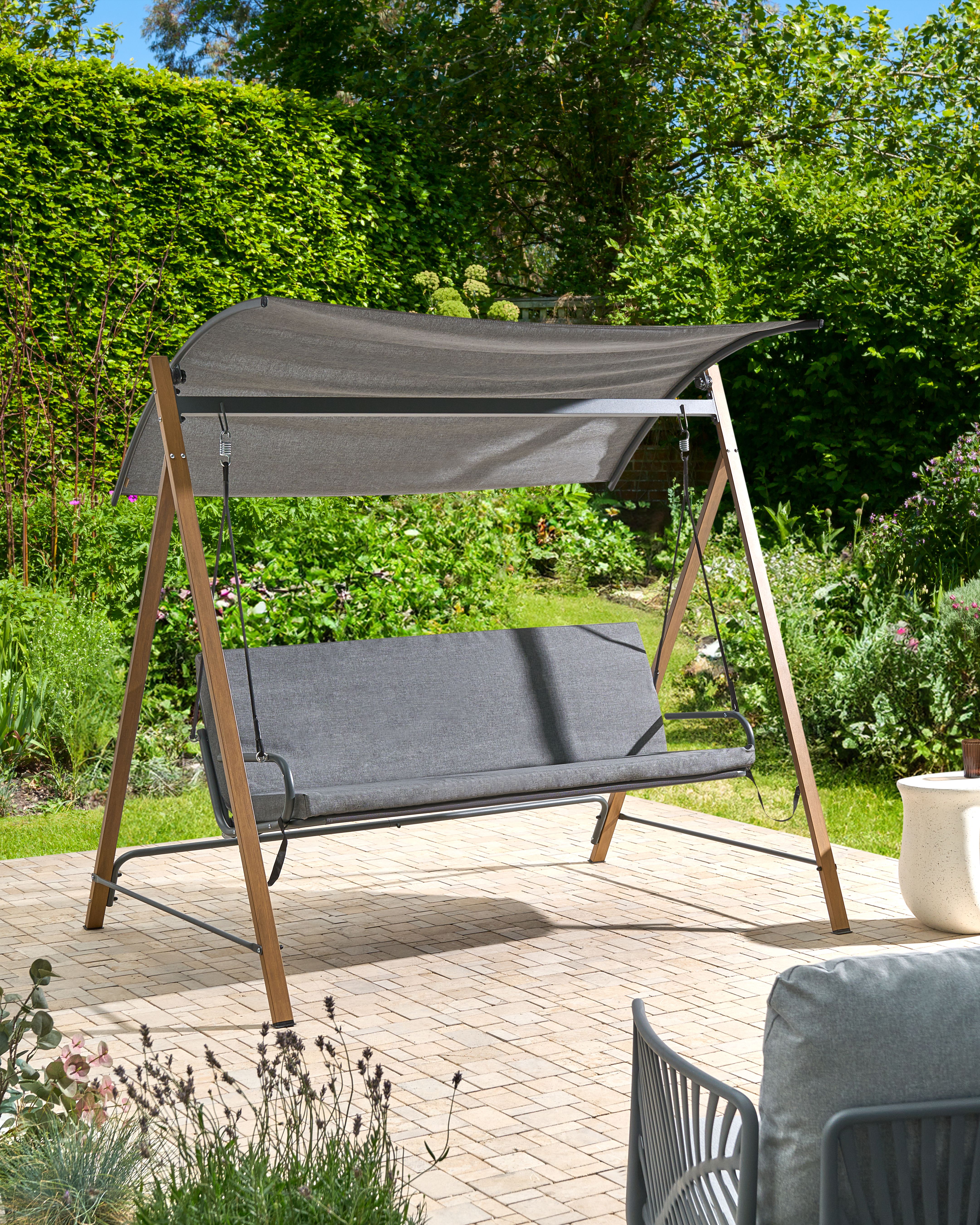 Patio Swing BONAGIA Metal Grey