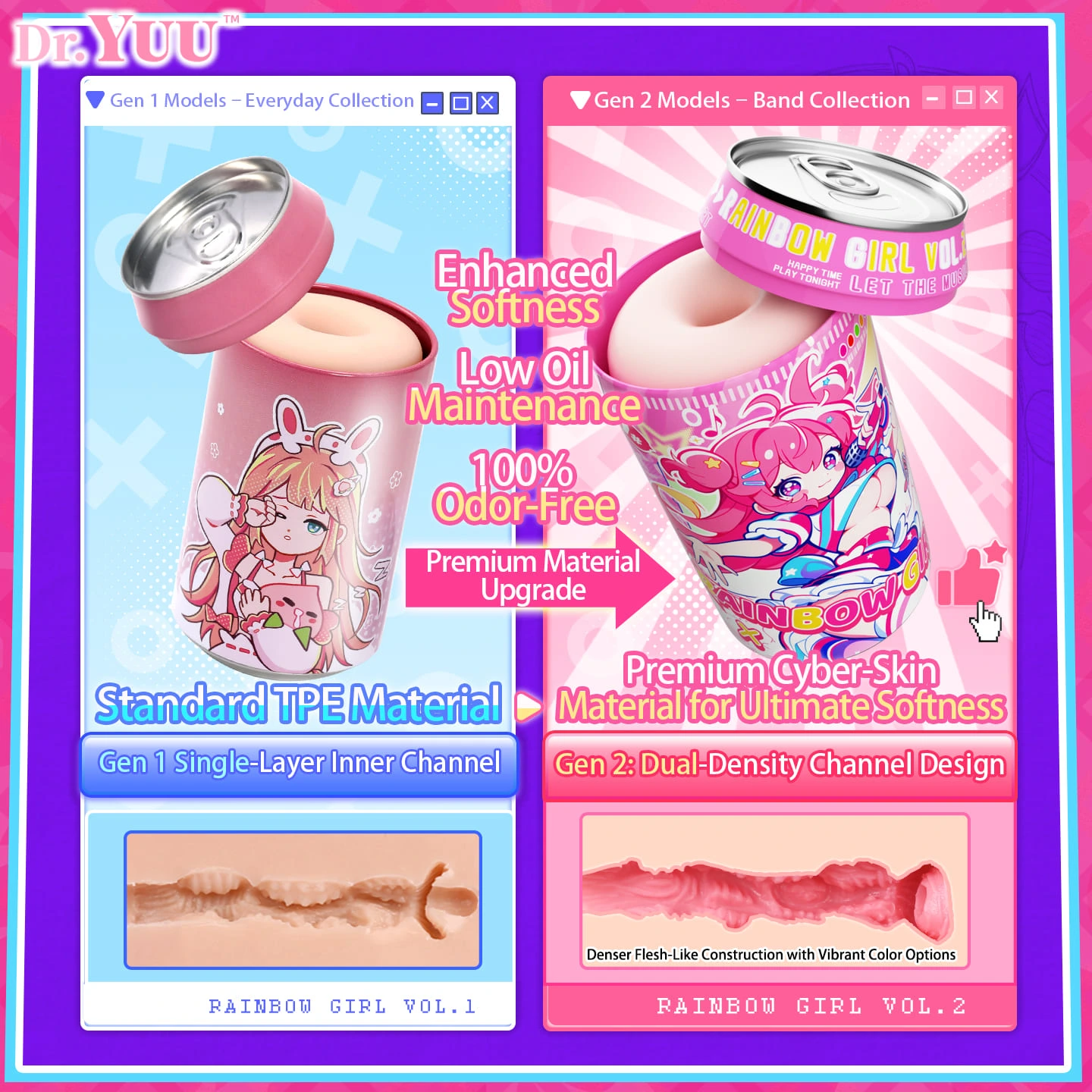 Dr.YUU Rainbow Women Generation 1 vs. Generation 2