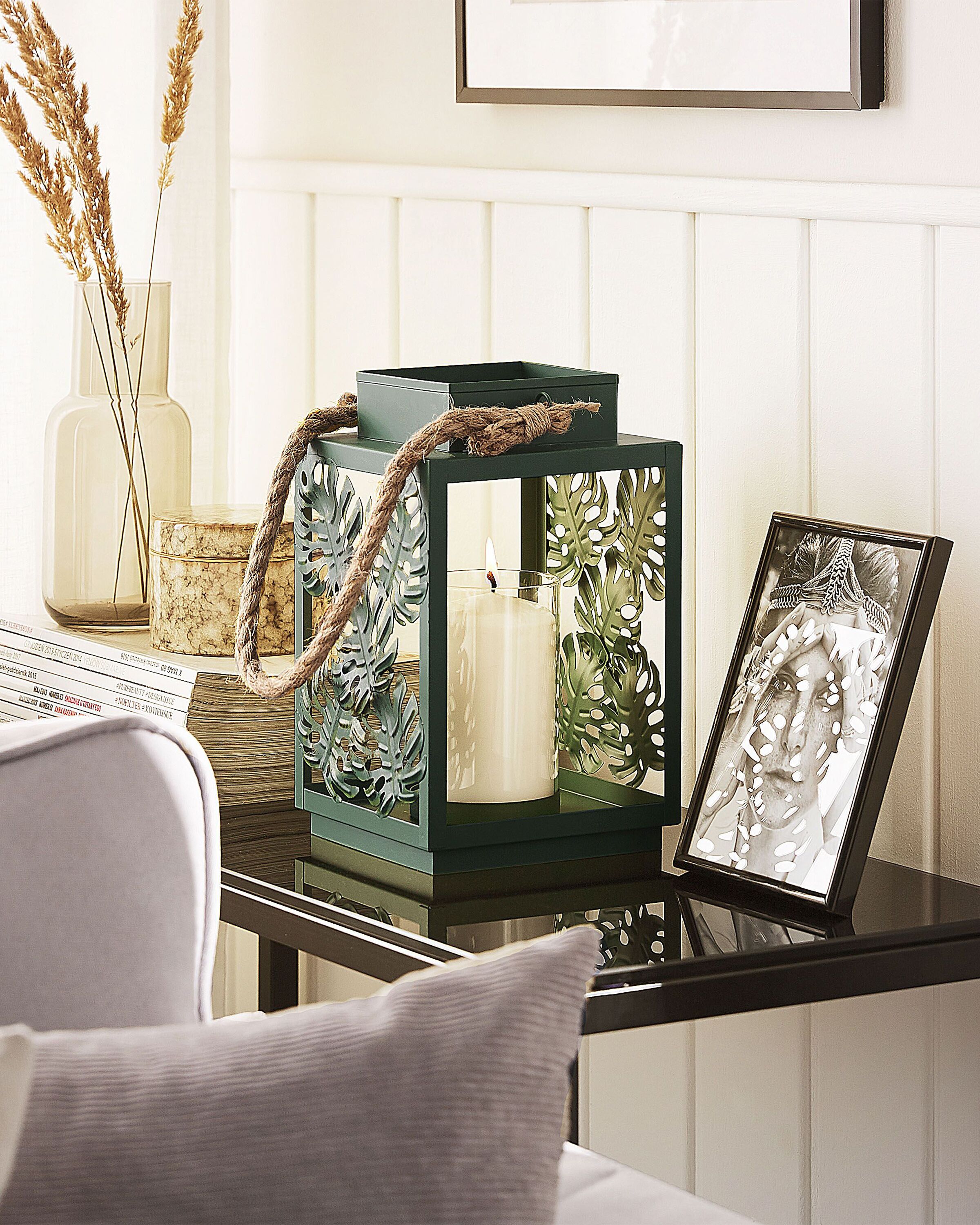Lantern UNIMAK Metal 25 cm Green