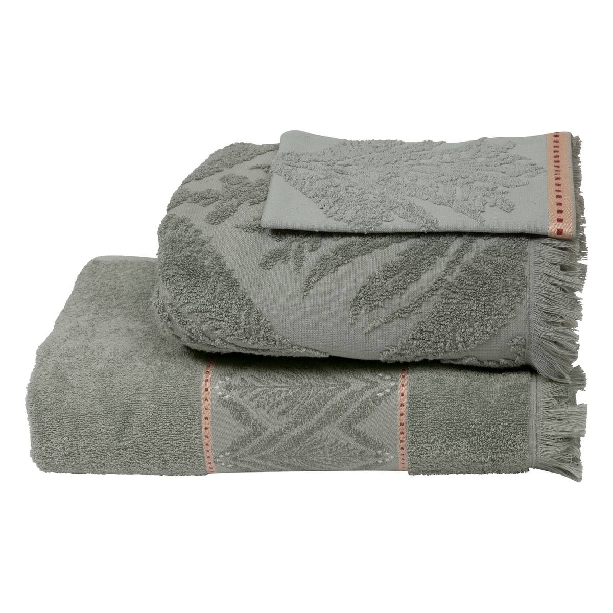 3-piece bath set "Wild" Cotton, Celadon Green