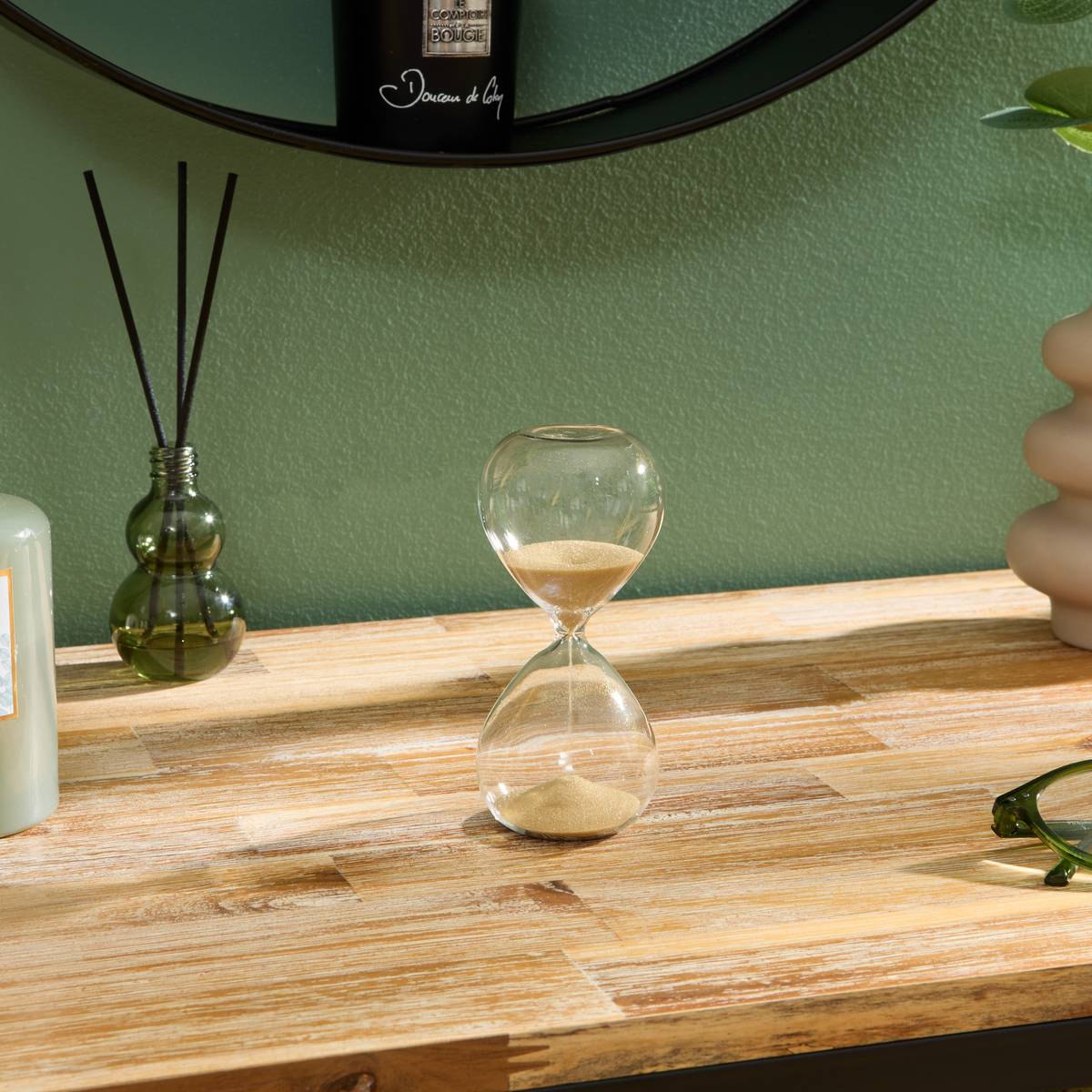 Hourglass "Sibel" Various colors, H.12 cm