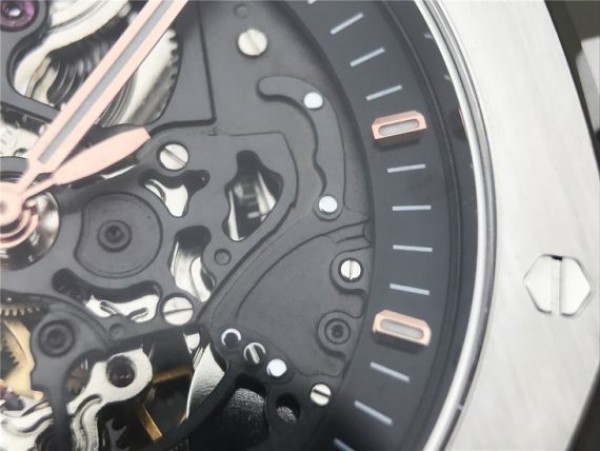 Replica Audemars Piguet Royal Oak 41mm Double Balance Wheel Openworked 15407 SS JF SS Bracelet A3132 - Top club