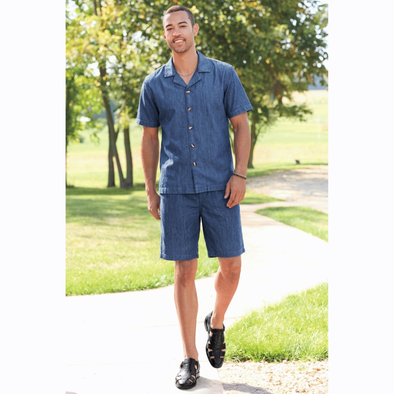 Isaac Denim Short Set - MIDNIGHT VELVET CATALOG
