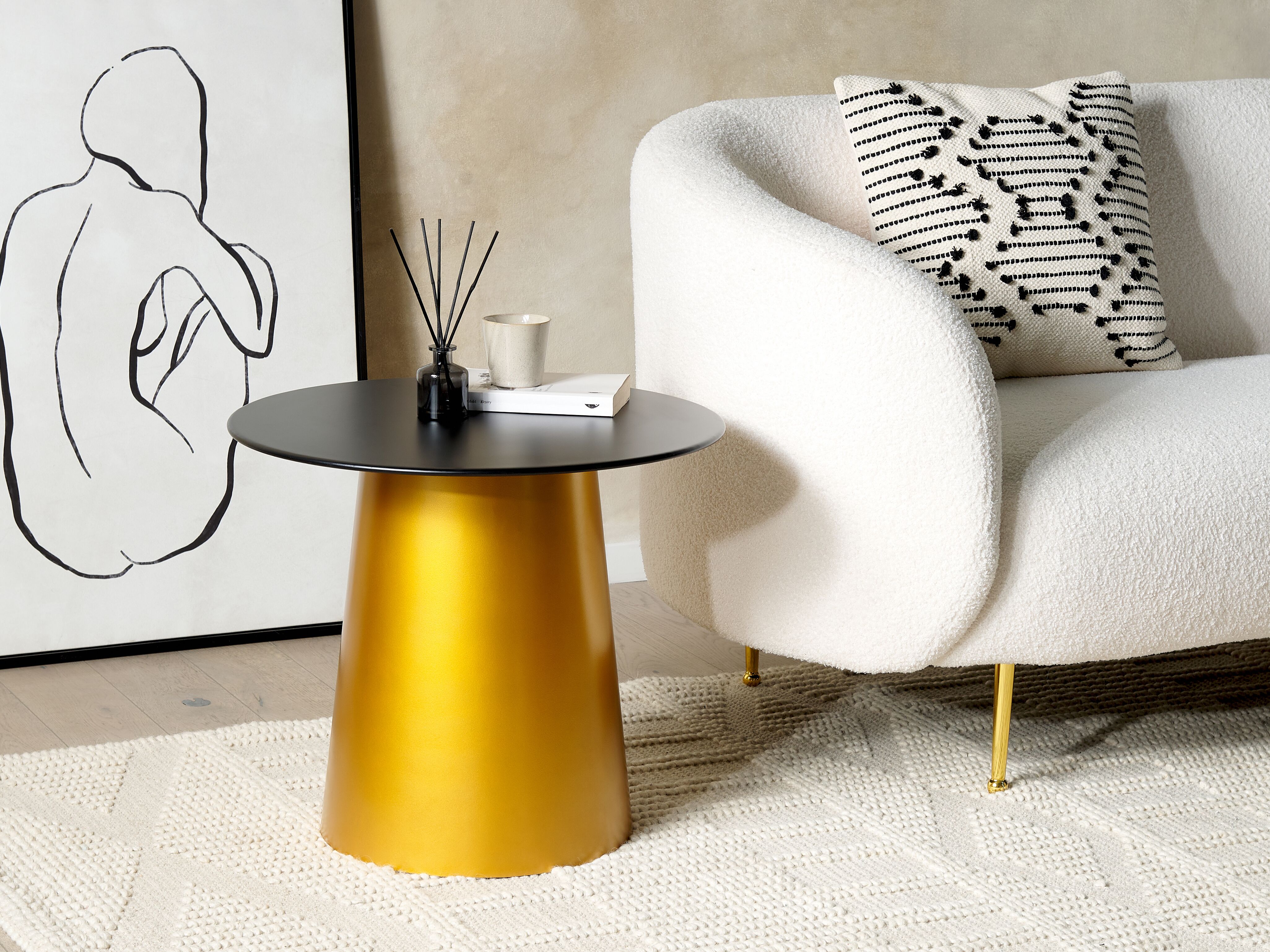 Side Table KERANG Metal Gold