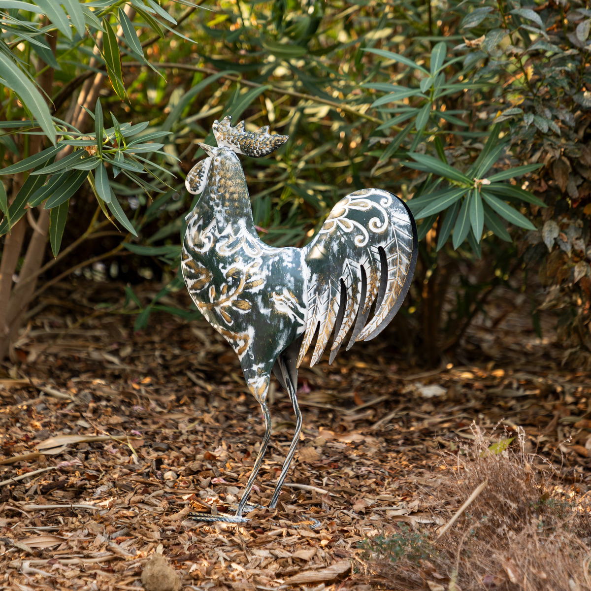 Outdoor rooster figurine "Conor" Multicolored, H.54 cm