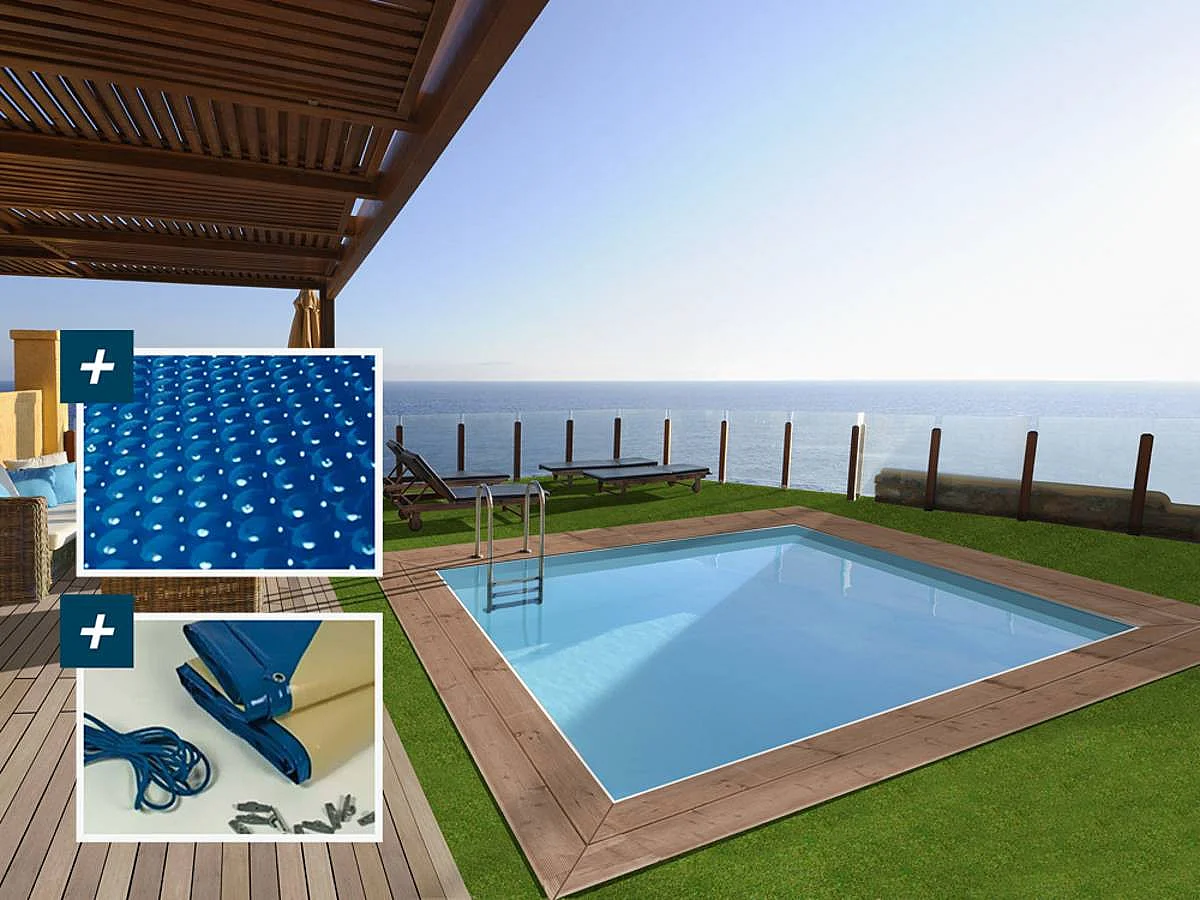 Piscine bois rectangle 