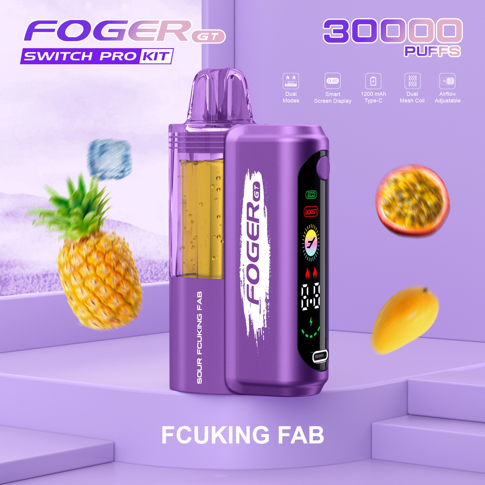 5 PACK-Foger GT 30000 Puffs Pod Kit Disposable Vape