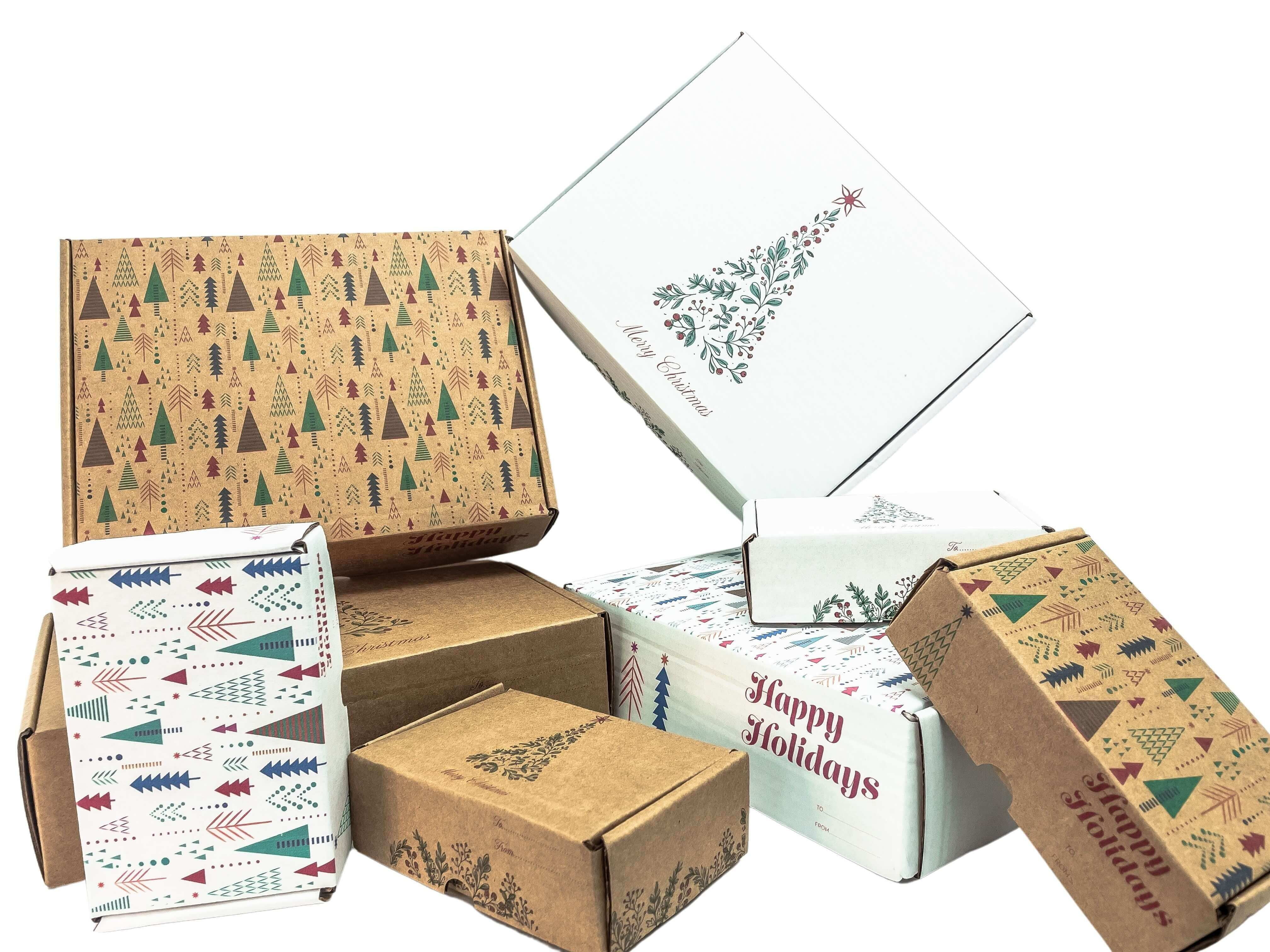 Ucanpack Christmas Mailing Boxes For Shipping 4 x 4 x 4