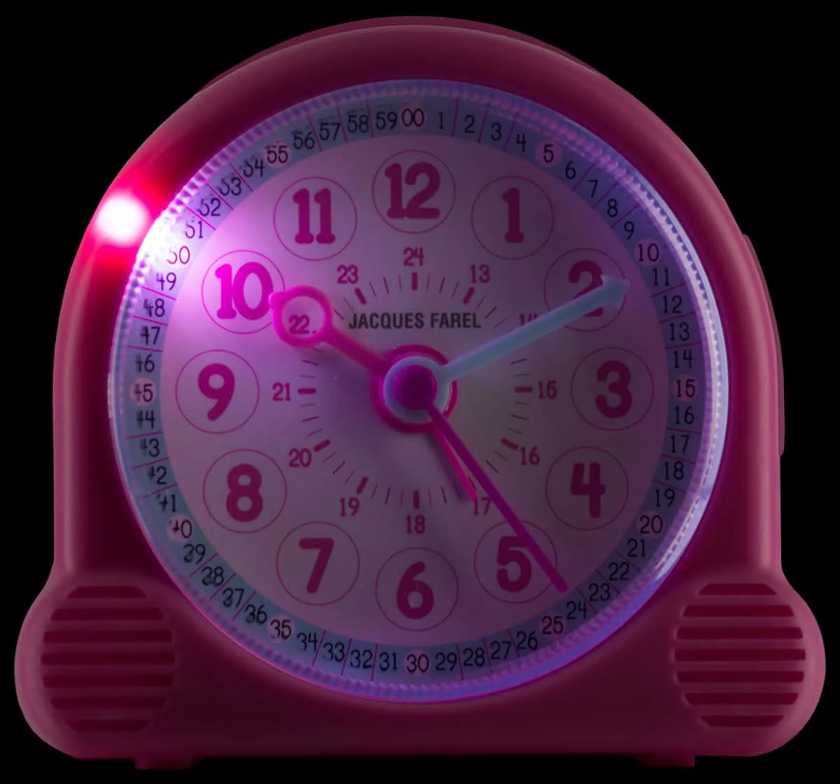 Jacques Farel Lernwecker Kids Alarm Clock 10x10x6 cm Plastic • Geräuscharm • Lernfunktion