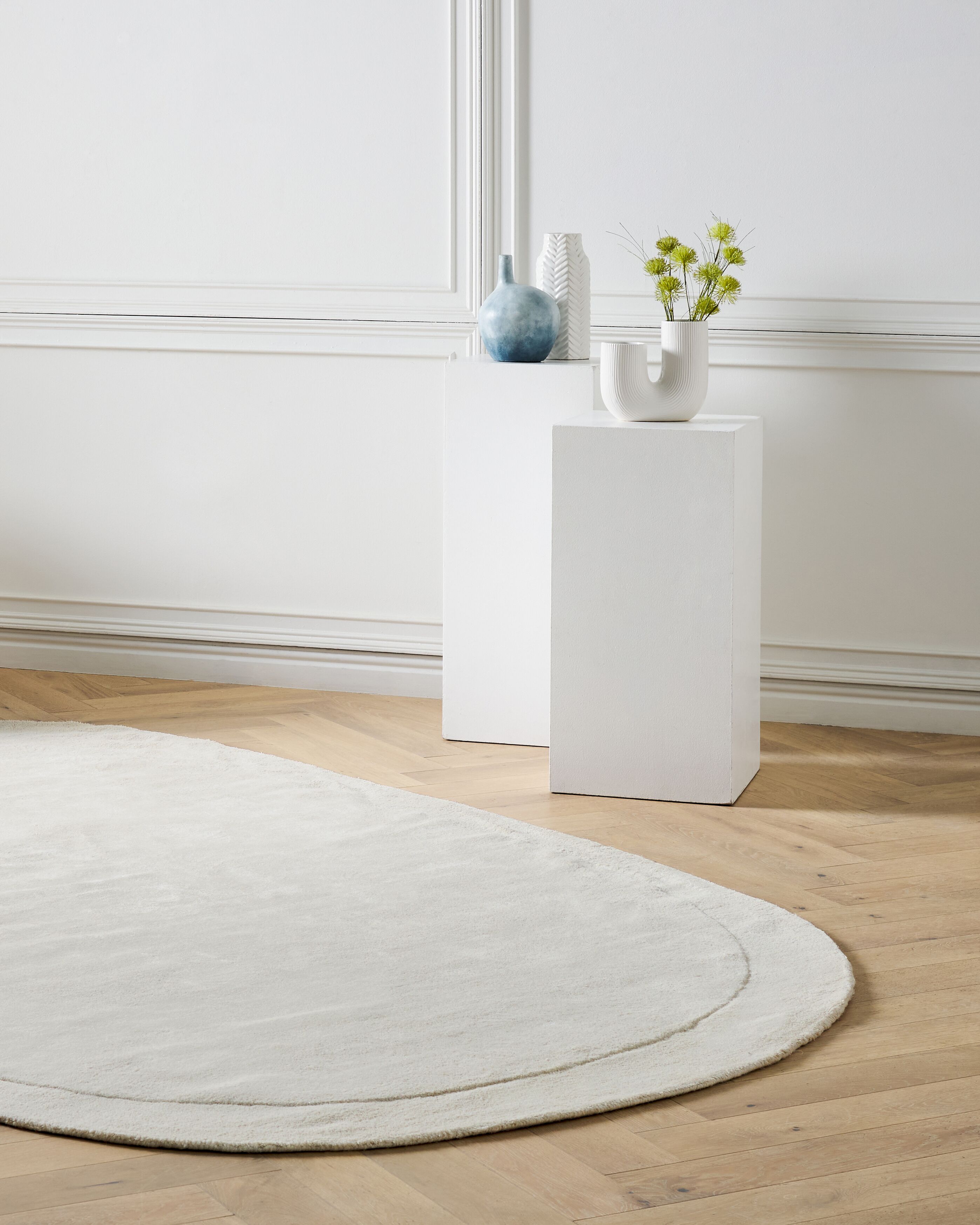 Rug MITHA Off-White 200 x 300 cm Viscose
