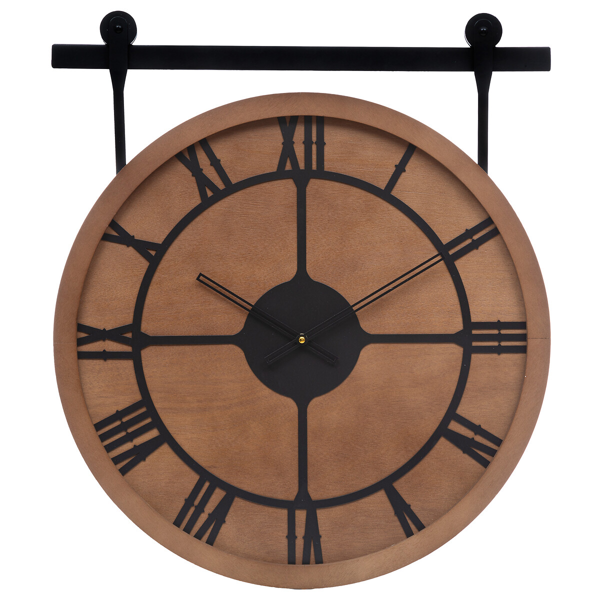 Clock"Loris" Wood & metal, d.60 cm