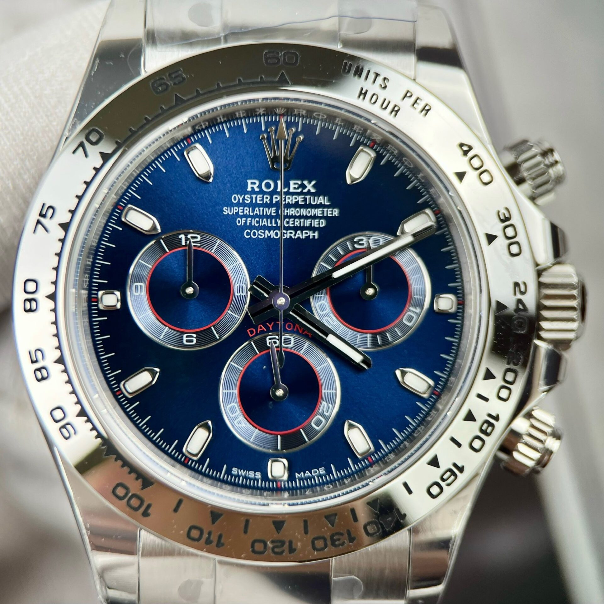 Rolex Replica 1:1 Watch Cosmograph Daytona 116509 Blue Dial 40mm - Elite Watch Atelier