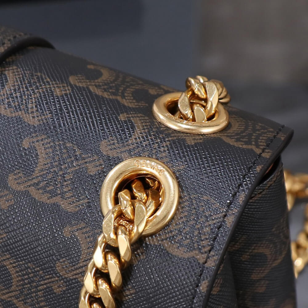 CELINE TEEN CELINE VICTOIRE BAG in Triomphe Canvas1:1High-quality replica
