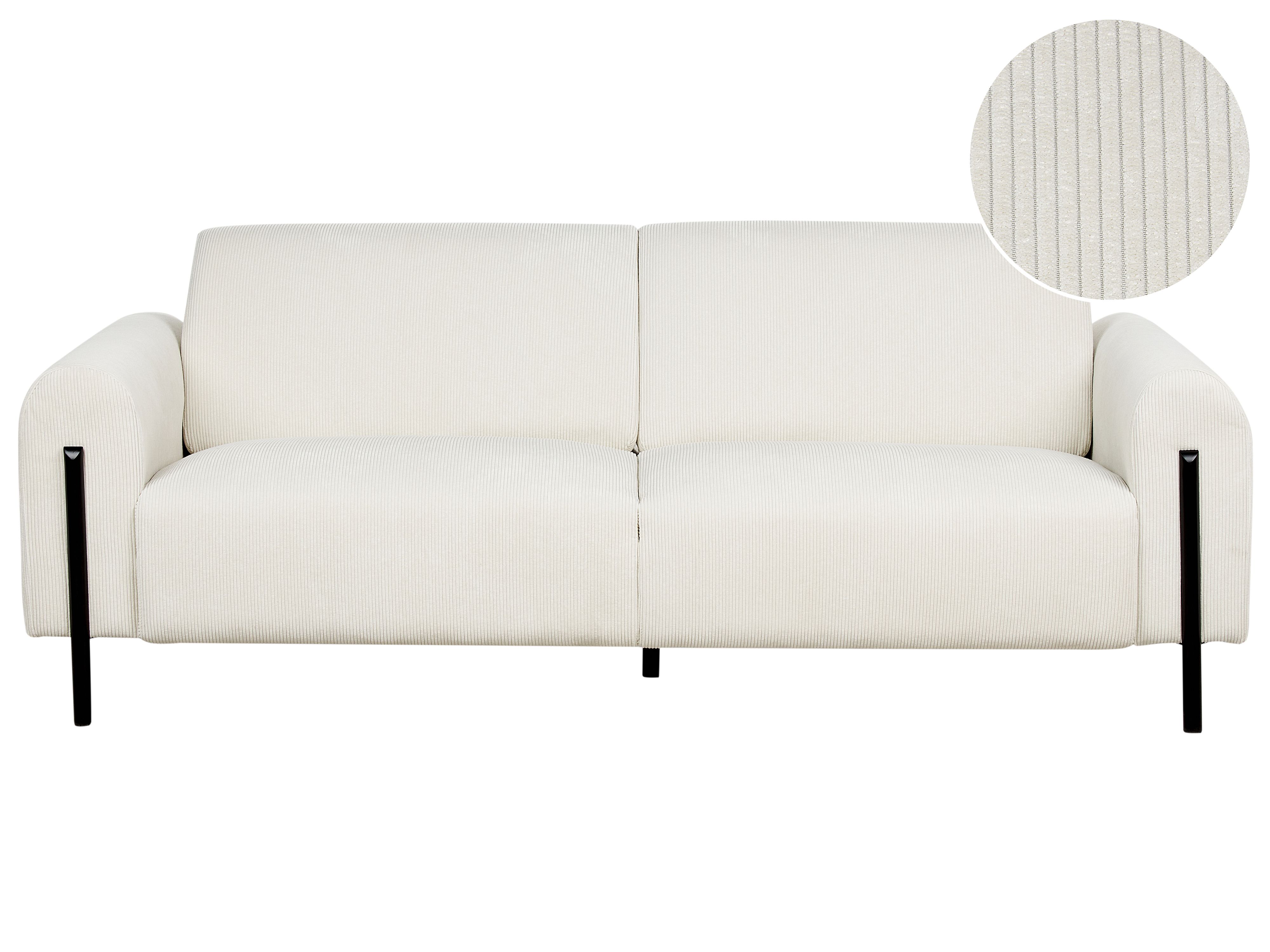 Sofa 3 Seater ASKIM Corduroy Off-White