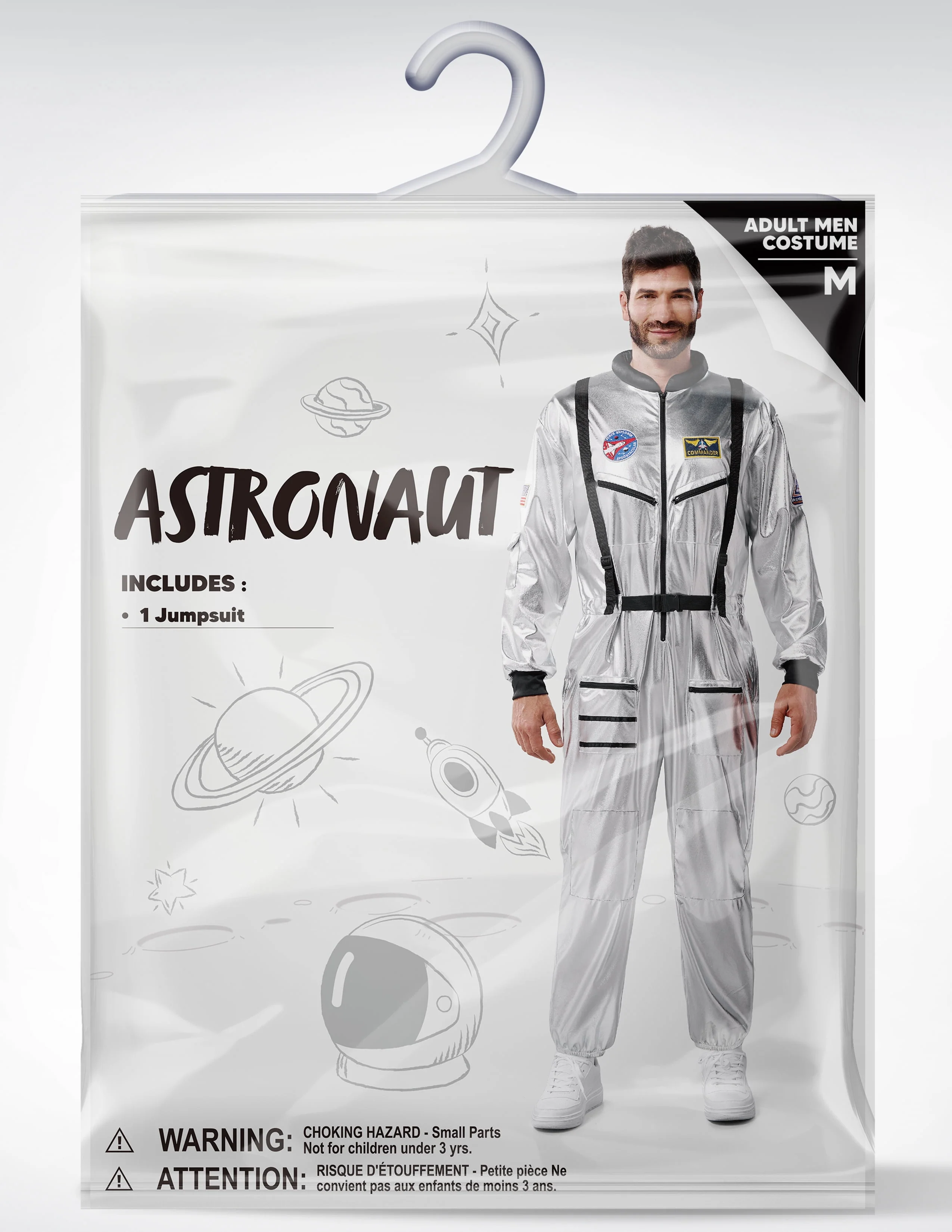 Joyfy Adult Men Astronaut Costume Halloween Spaceman Costume Silver Space Suit Spaceman Jumpsuit Pilot Outfit for Halloween Party Cosplay - Image 7 Joyfy Adult Men Astronaut Costume Halloween Spaceman Costume Silver Space Suit Spaceman Jumpsuit Pilot Outfit for Halloween Party Cosplay - Image 7