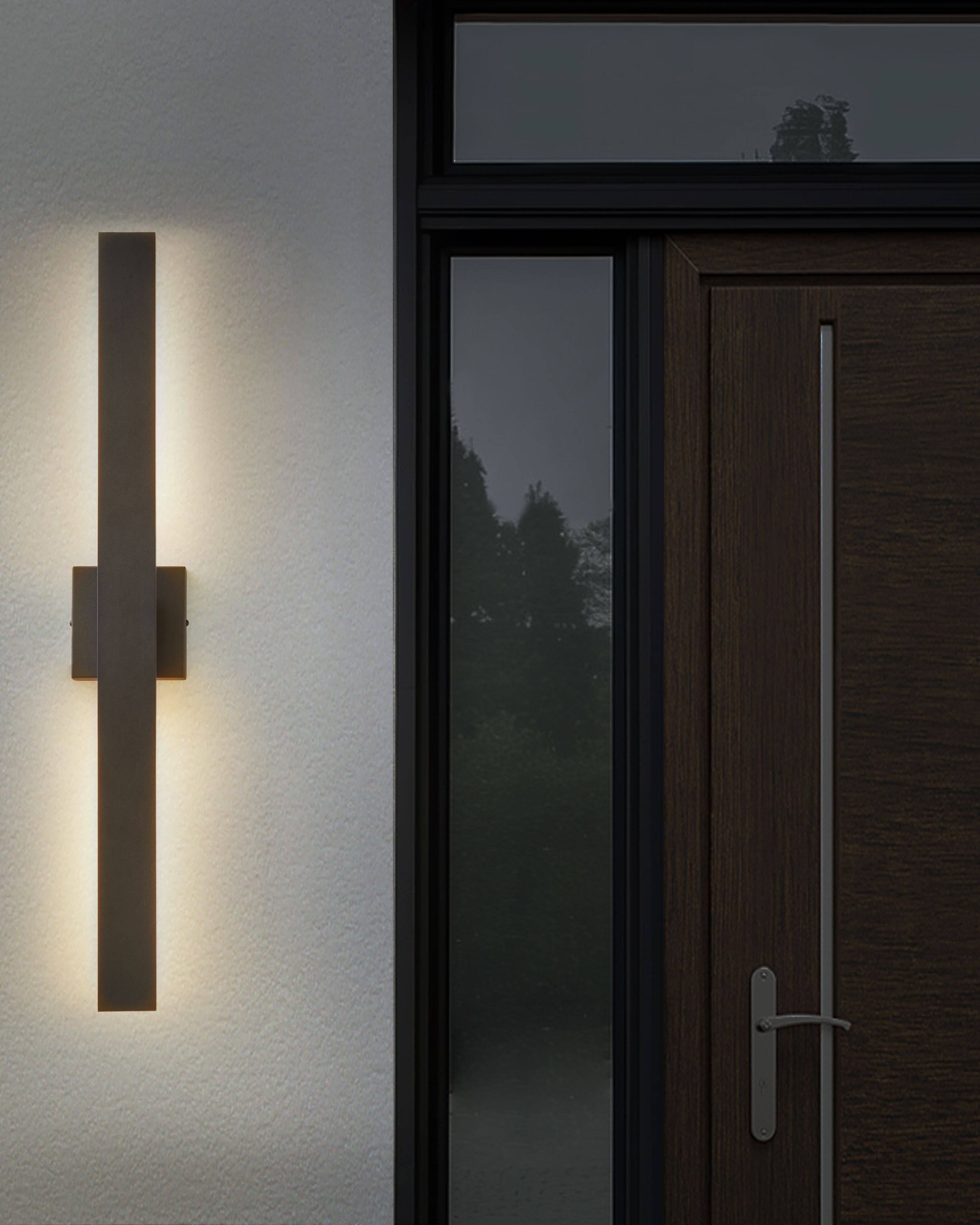 Outdoor LED Wall Light MELGAM Black