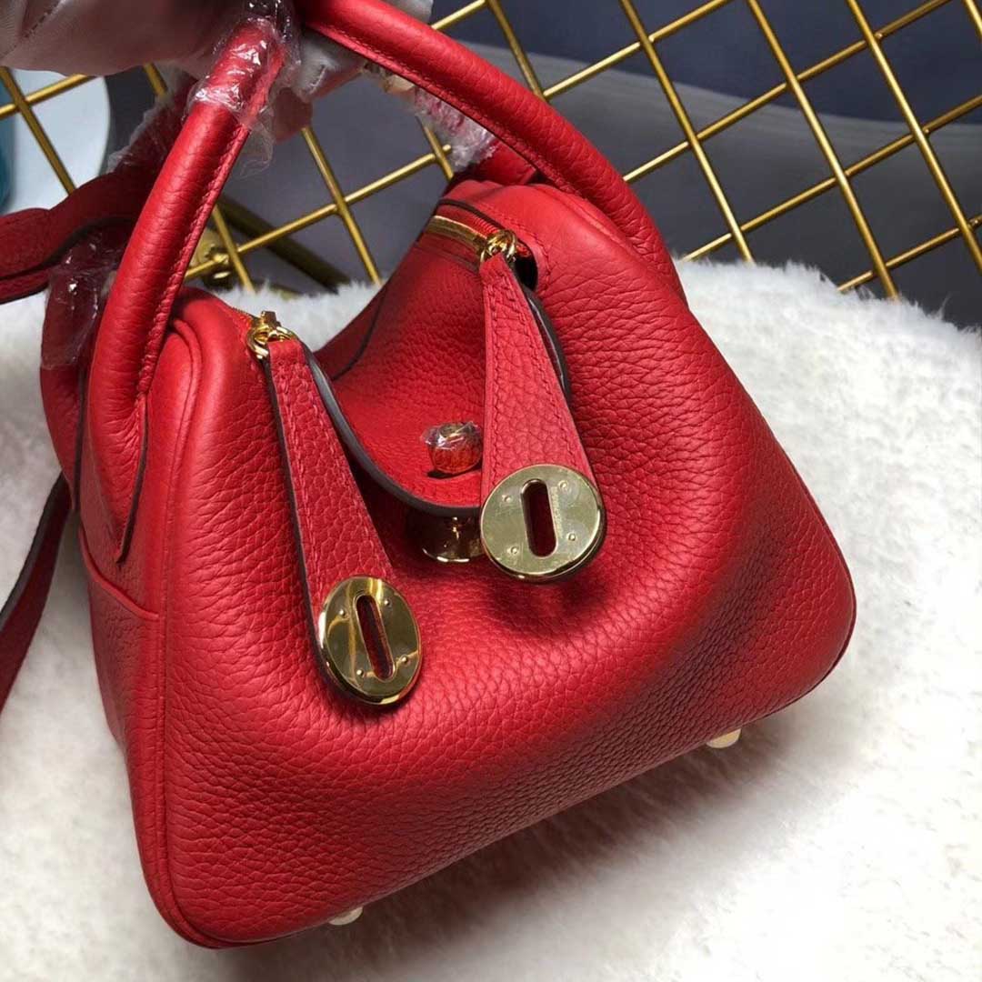 Replica Hermes Aaa-Lindy Mini Bag H079086Ck37 Black/Red/Grey1:1High-quality replica
