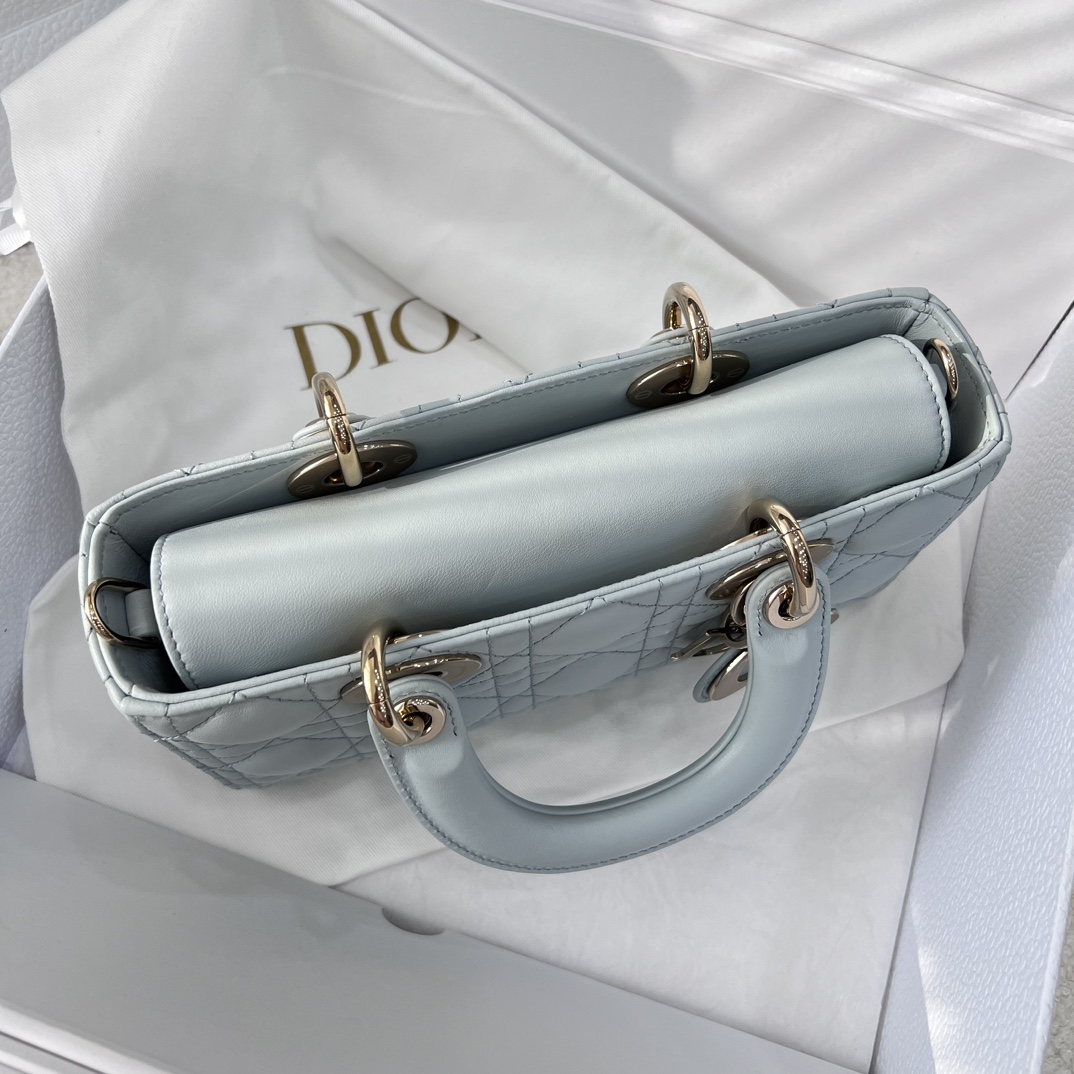 Dior Medium Lady D-Joy Bag Blue For Women 8,7in/22cm1:1High-quality replica
