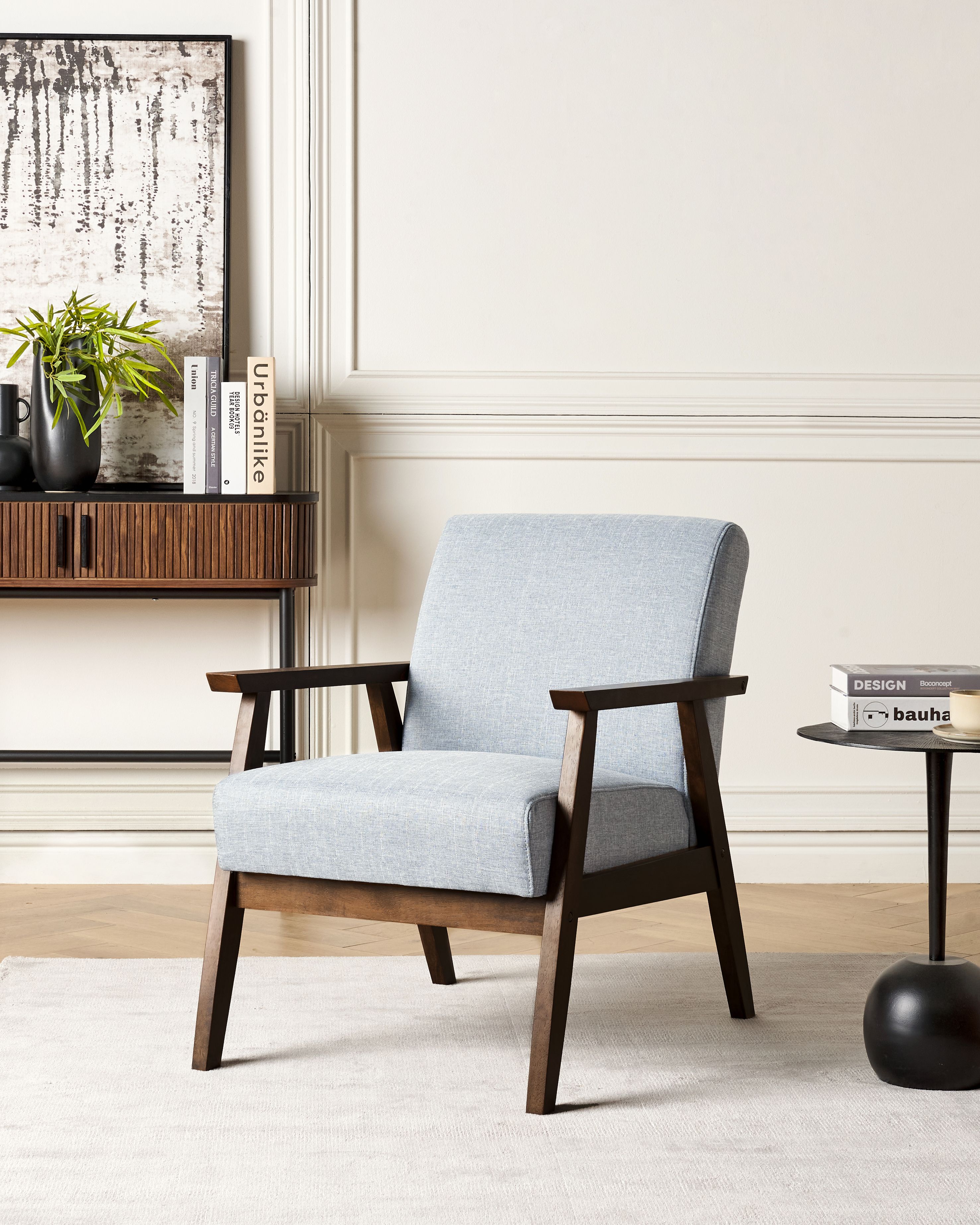 Armchair ASNES Fabric Grey