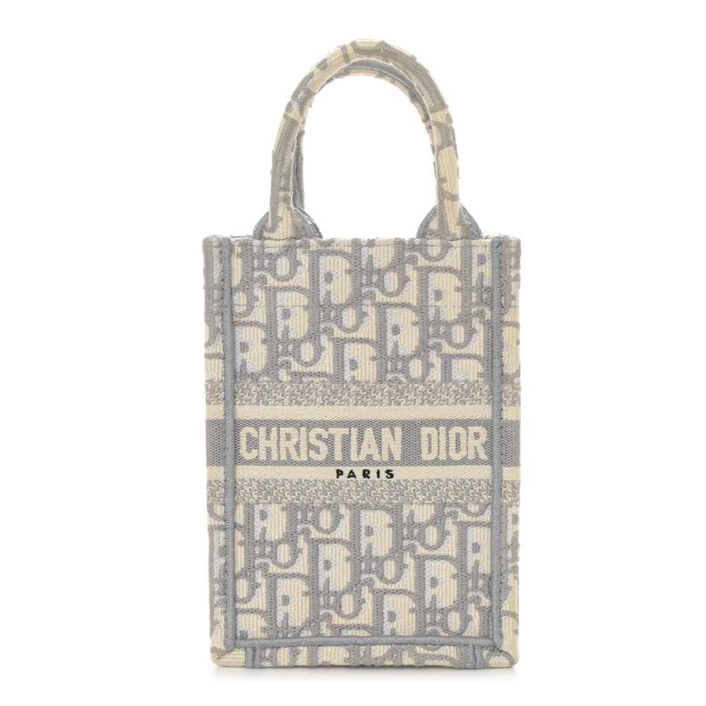 Mirror-Quality Dior Grey Mini Book Tote Replica Handbag