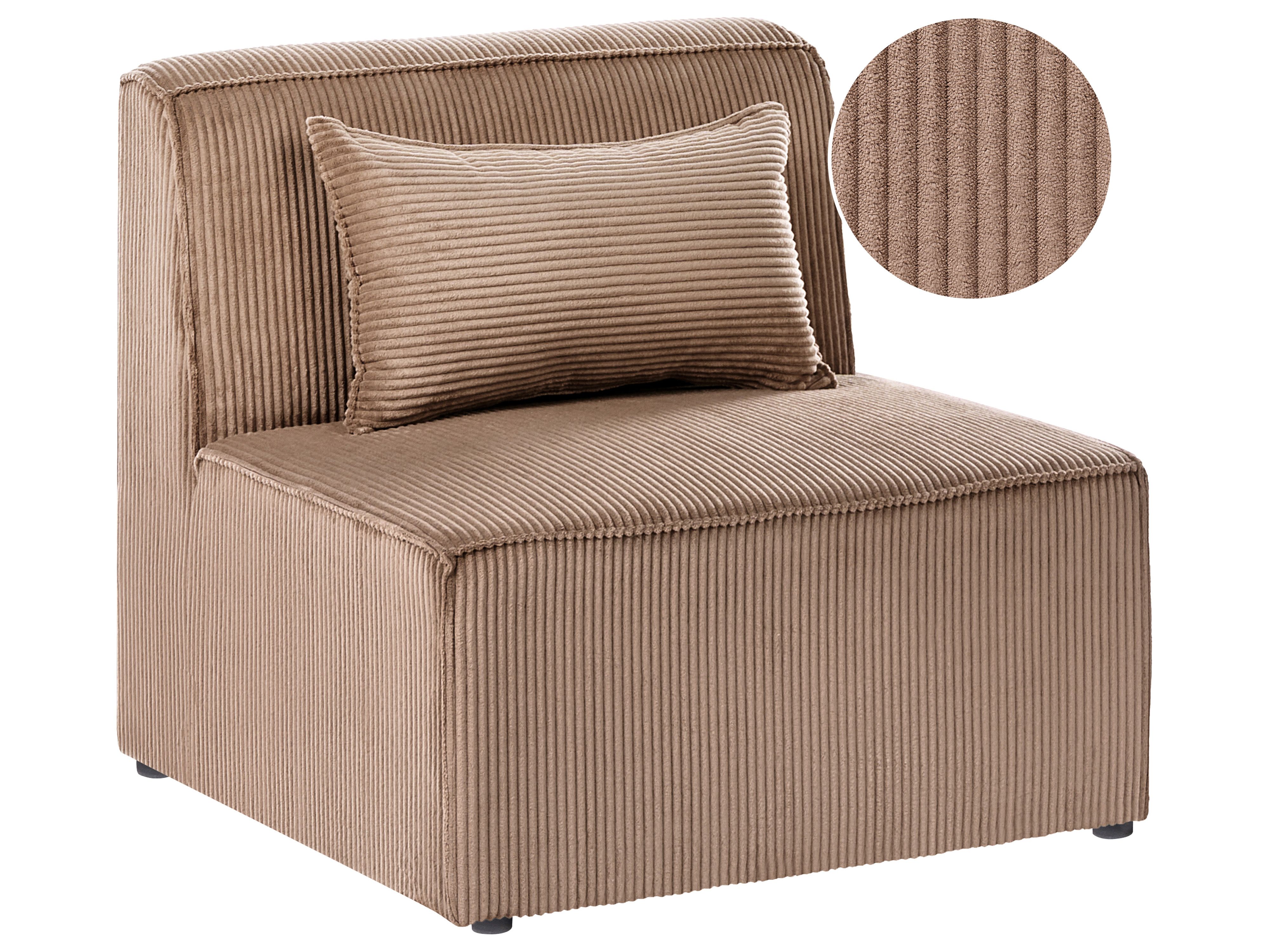 1-Seat Section LEMVIG Corduroy Sand Beige