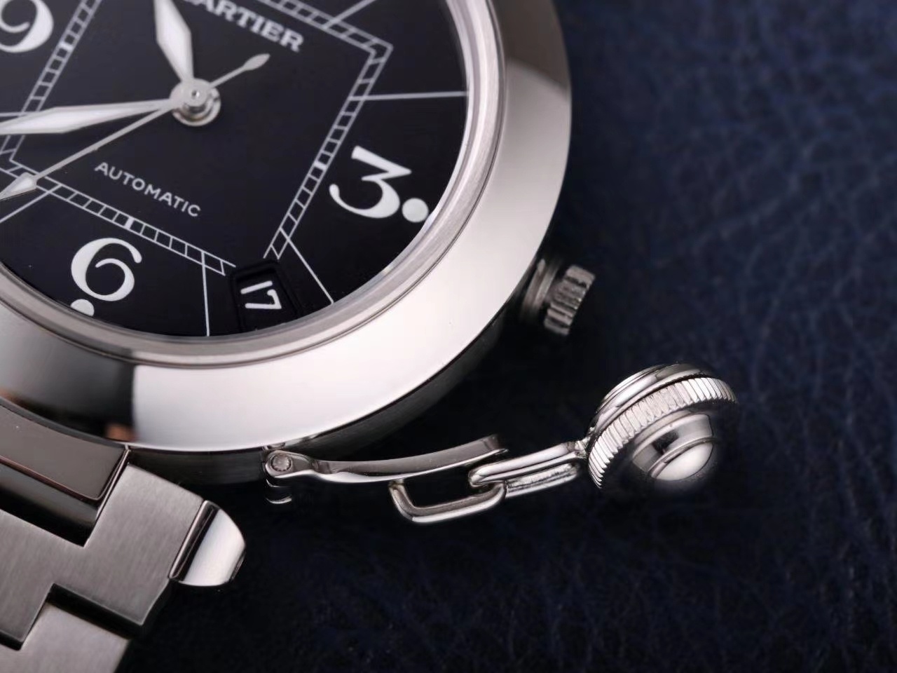 Cartier Pasha W31074M7 Ladies Automatic - Black(1:1 replica) - Top club