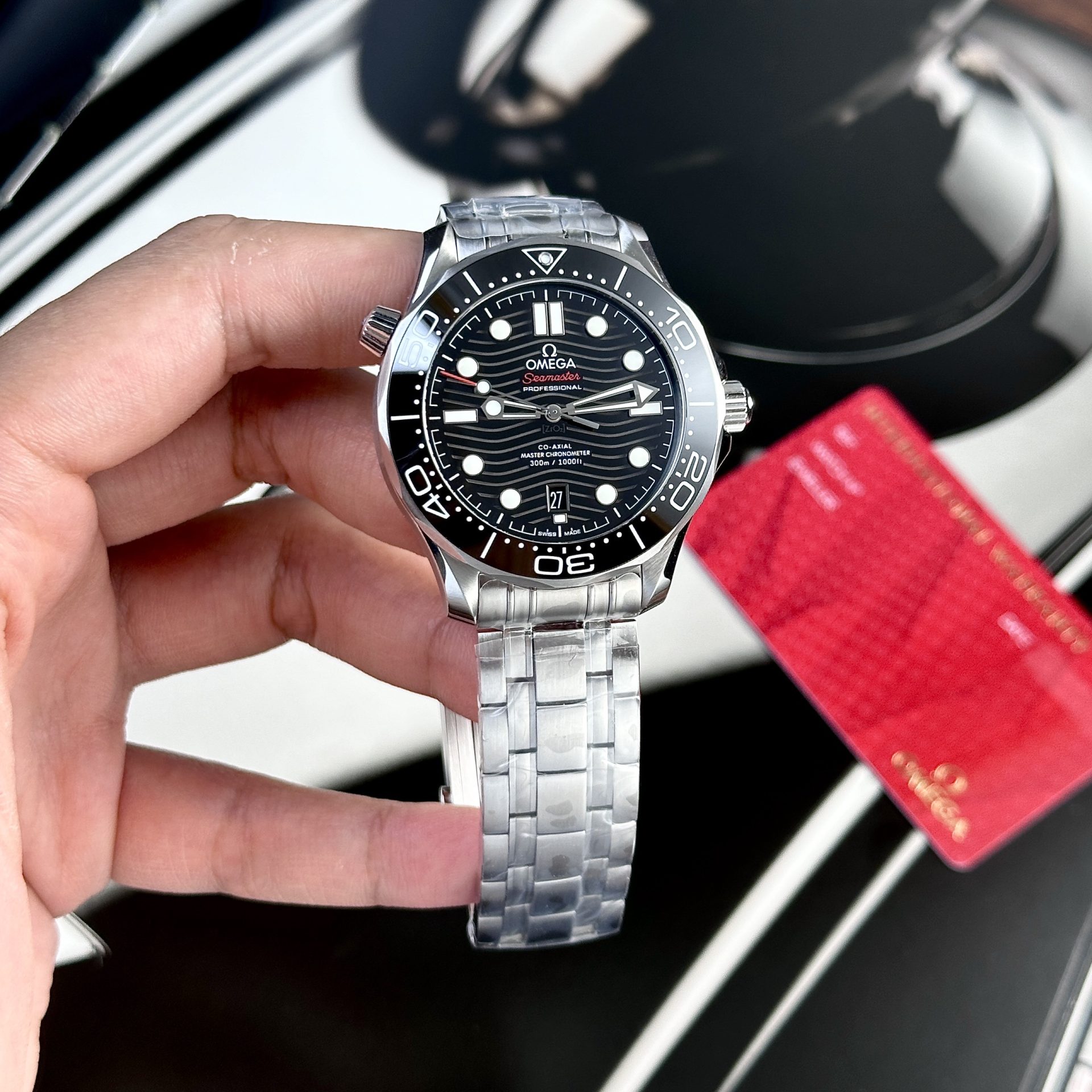 Omega Seamaster Diver 300m Co-Axial Replica Watch Black Dial VS Factory 42mm - Top club