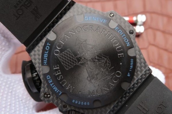 Replica Hublot King Power OceanGraphic 4000 CF V6F Blue Markers Rubber Strap A7750 - Top club