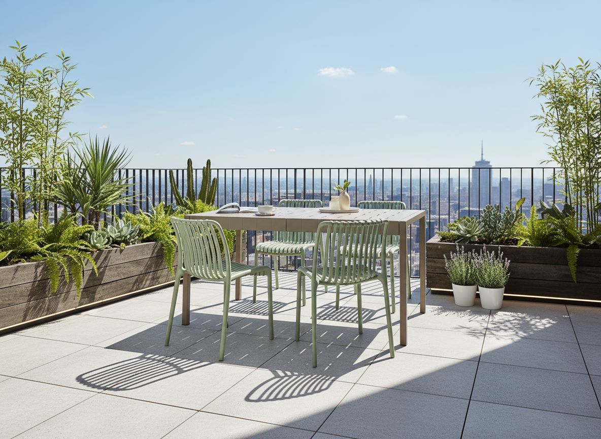 Garden Dining Table BARTICA 154 cm 84 cm Beige