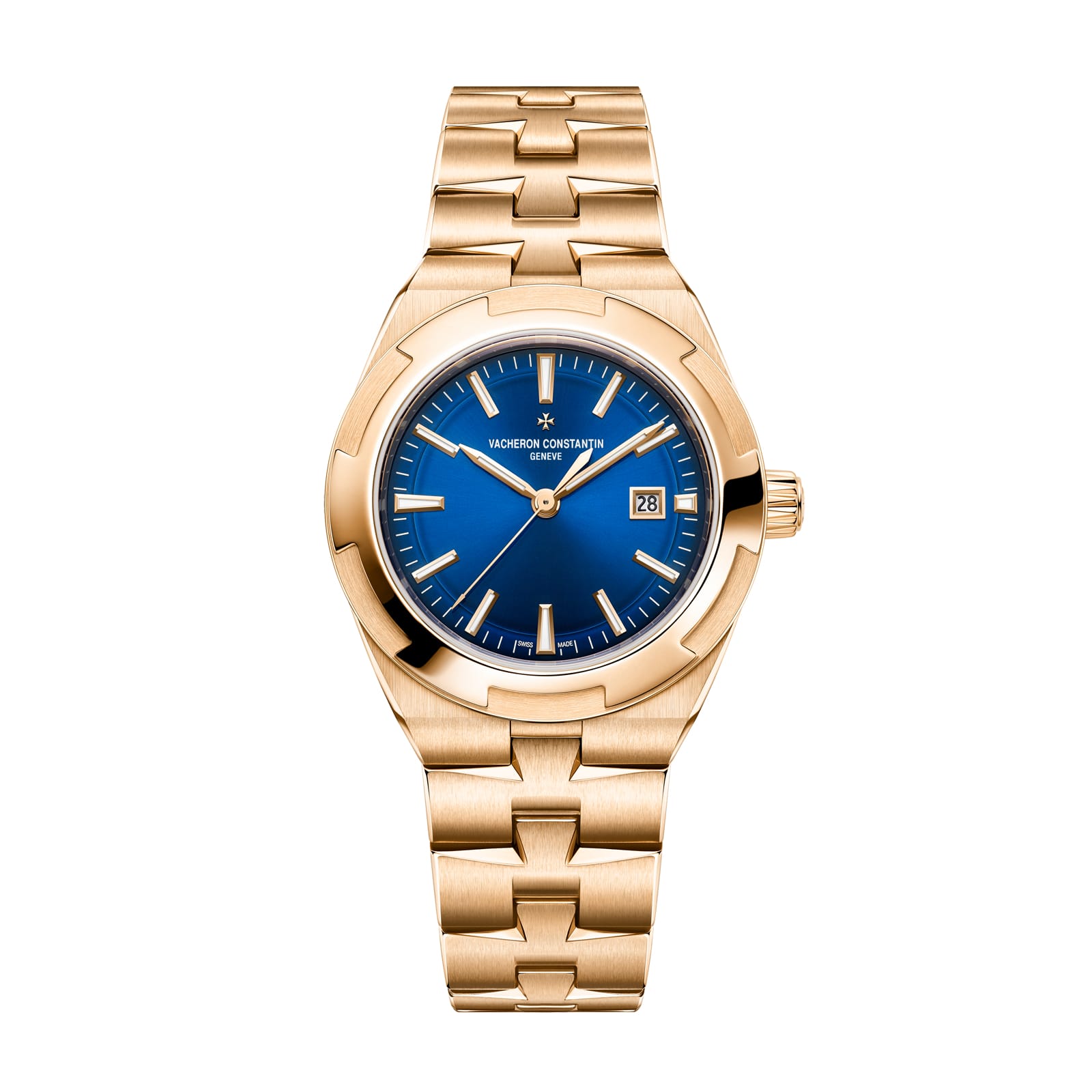 Replica Watches Fake Vacheron Constantin Overseas self-winding 34.5 MM PINK GOLD(1:1 replica) - Top club