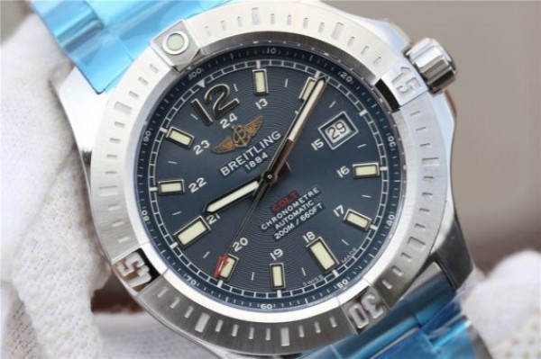 Replica Breitling Colt Automatic 44mm SS GF Blue Textured Dial SS Bracelet A2824 - Top club