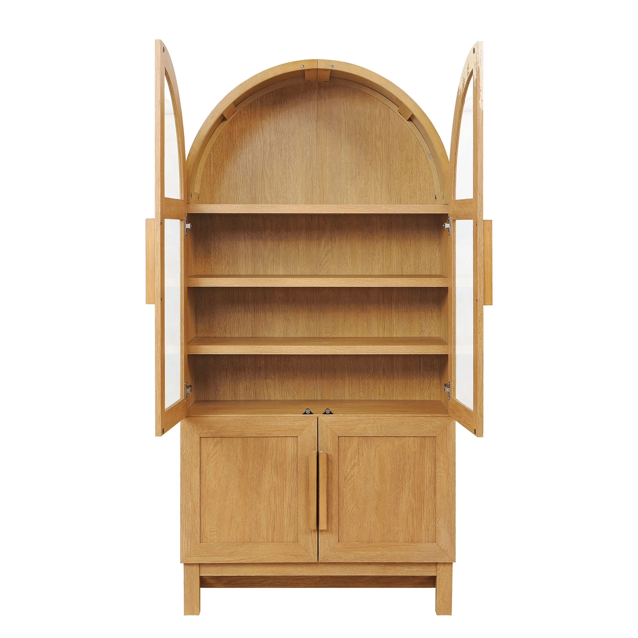 Better Homes & Gardens Juliet Kitchen Rounded Arch Cabinet, Rich Black - Image 20