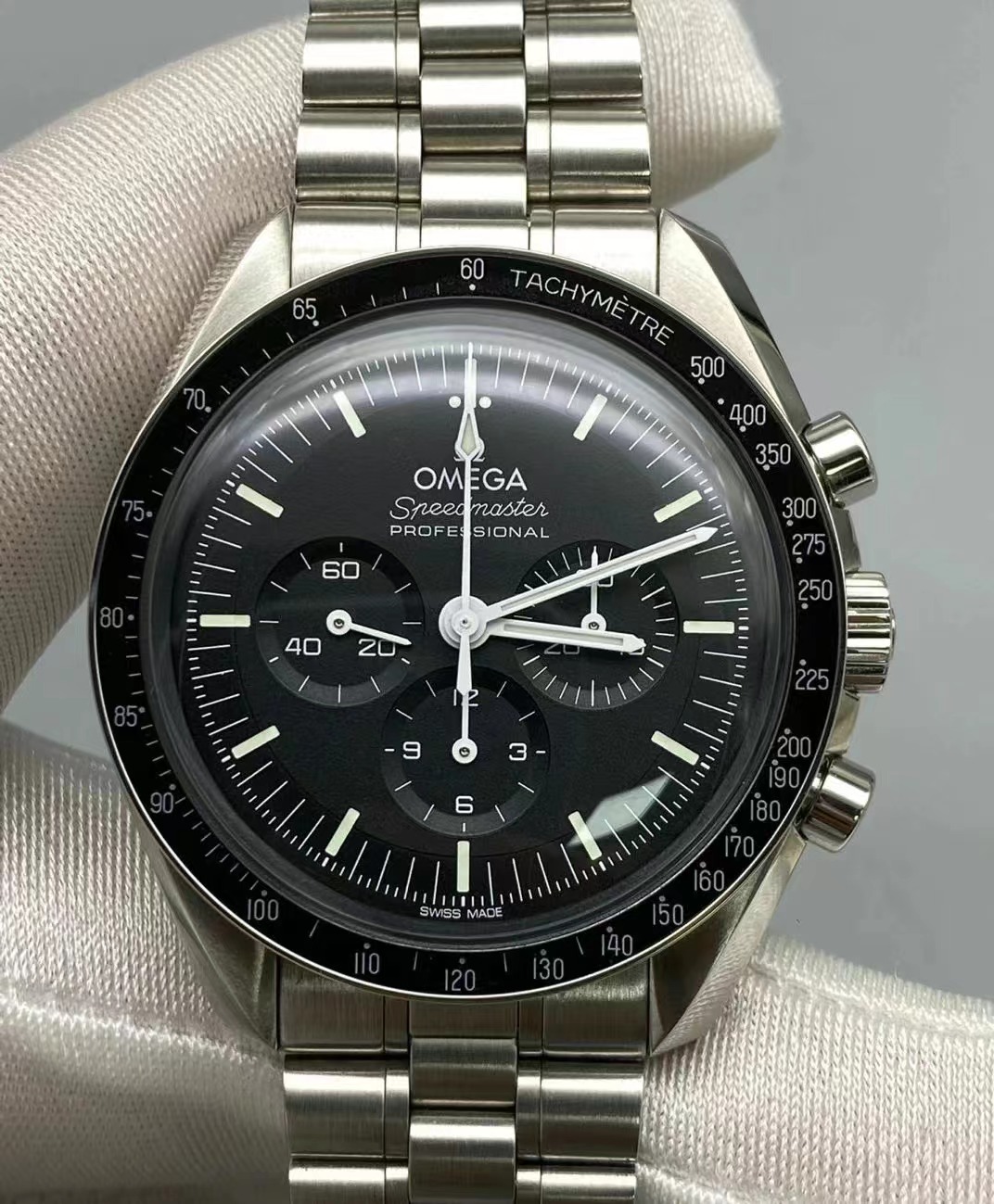 OMEGA Omega Speedmaster Series Moon Watch Master Chronometer Black Stainless Steel 42mm310.30.42.50.01.001(1:1 replica) - Top club