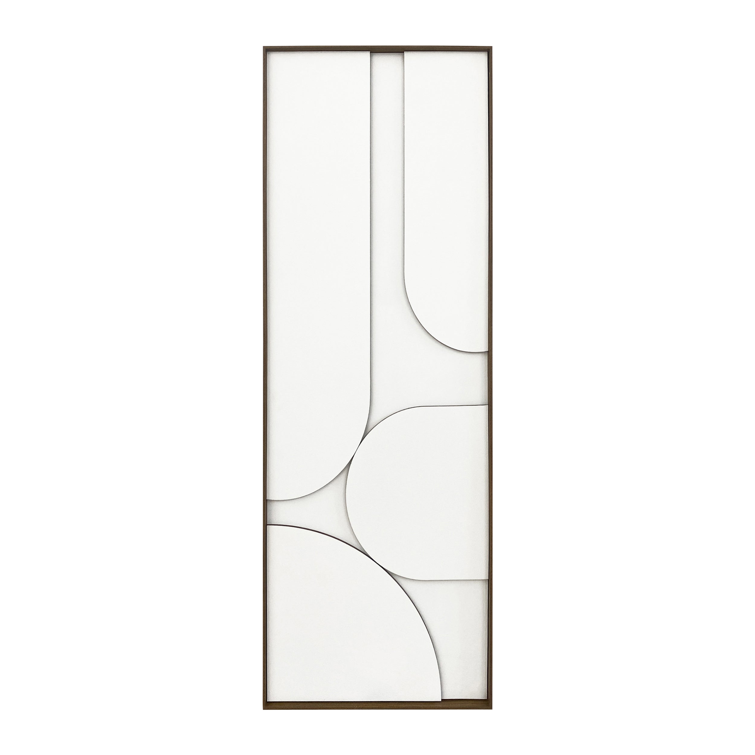 Blokker Raised Abstraction Schilderij - Balanced - 40 x 118 cm - Borde